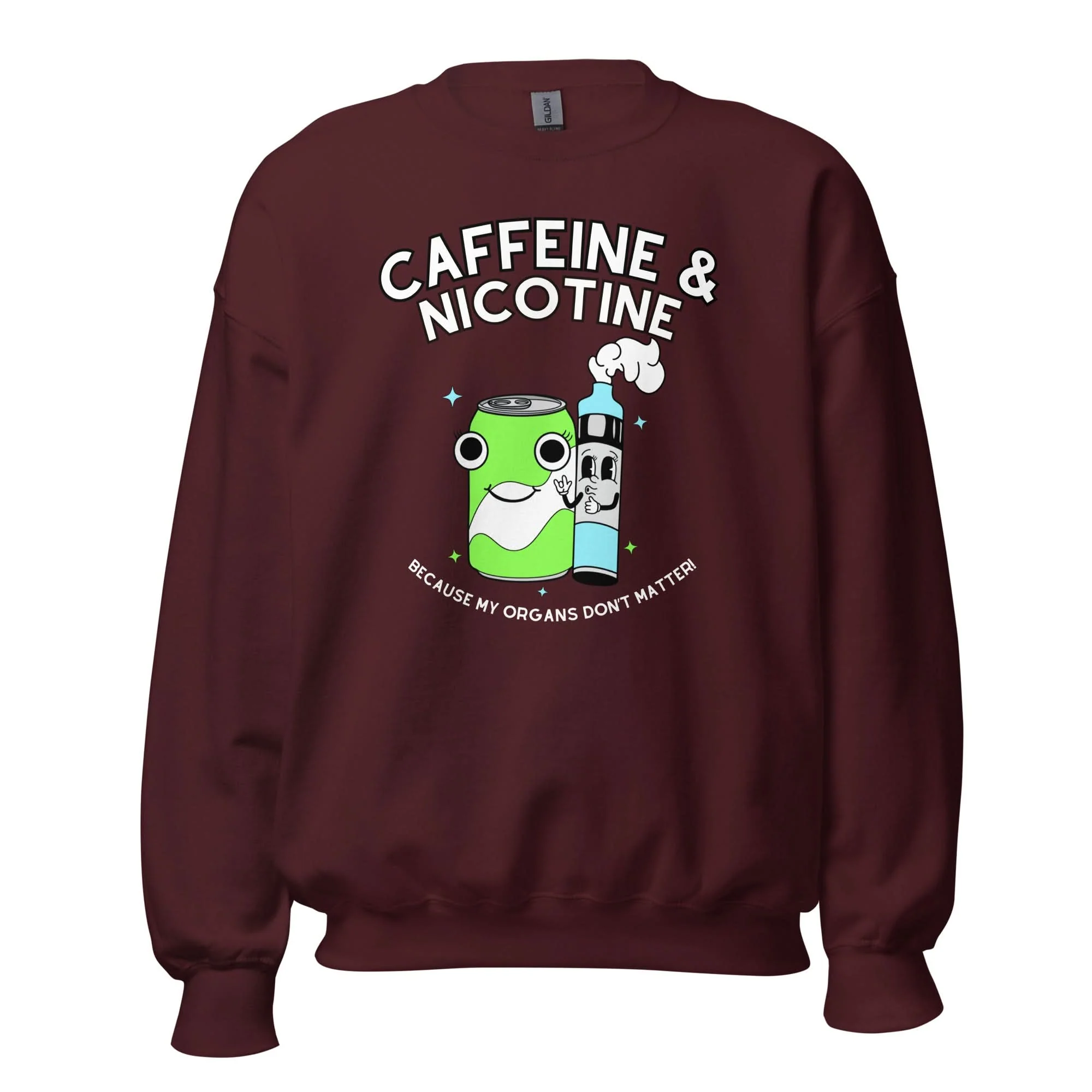 Caffeine & Nicotine Crewneck - Image 3