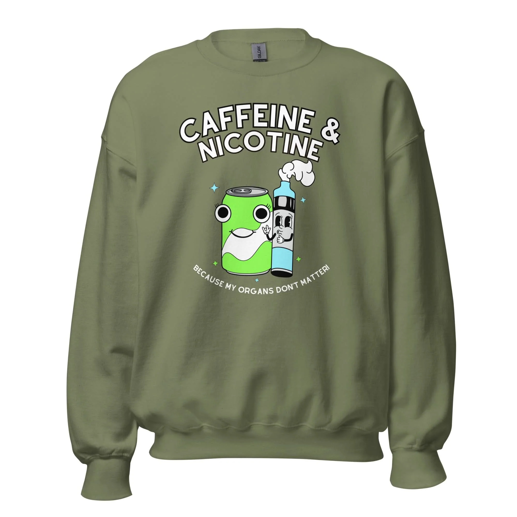 Caffeine & Nicotine Crewneck - Image 6