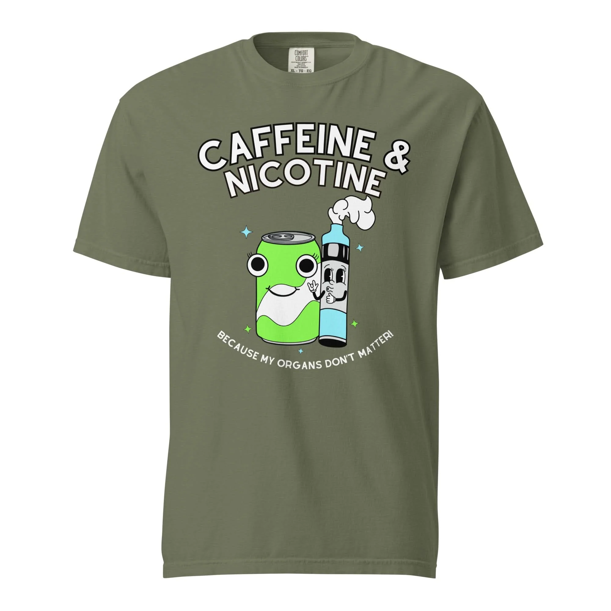 Caffeine & Nicotine T-Shirt - Image 5