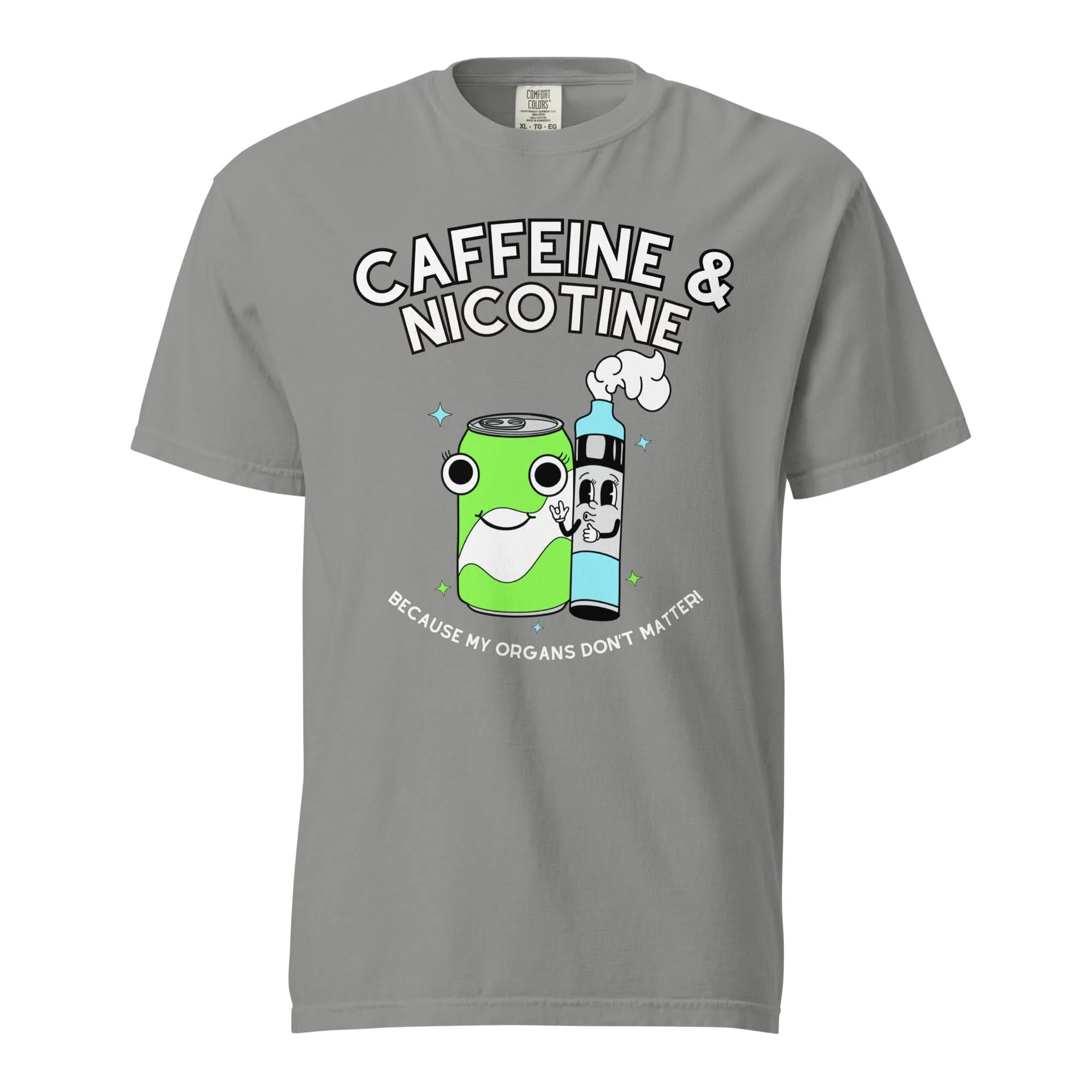 Caffeine & Nicotine T-Shirt - Image 7