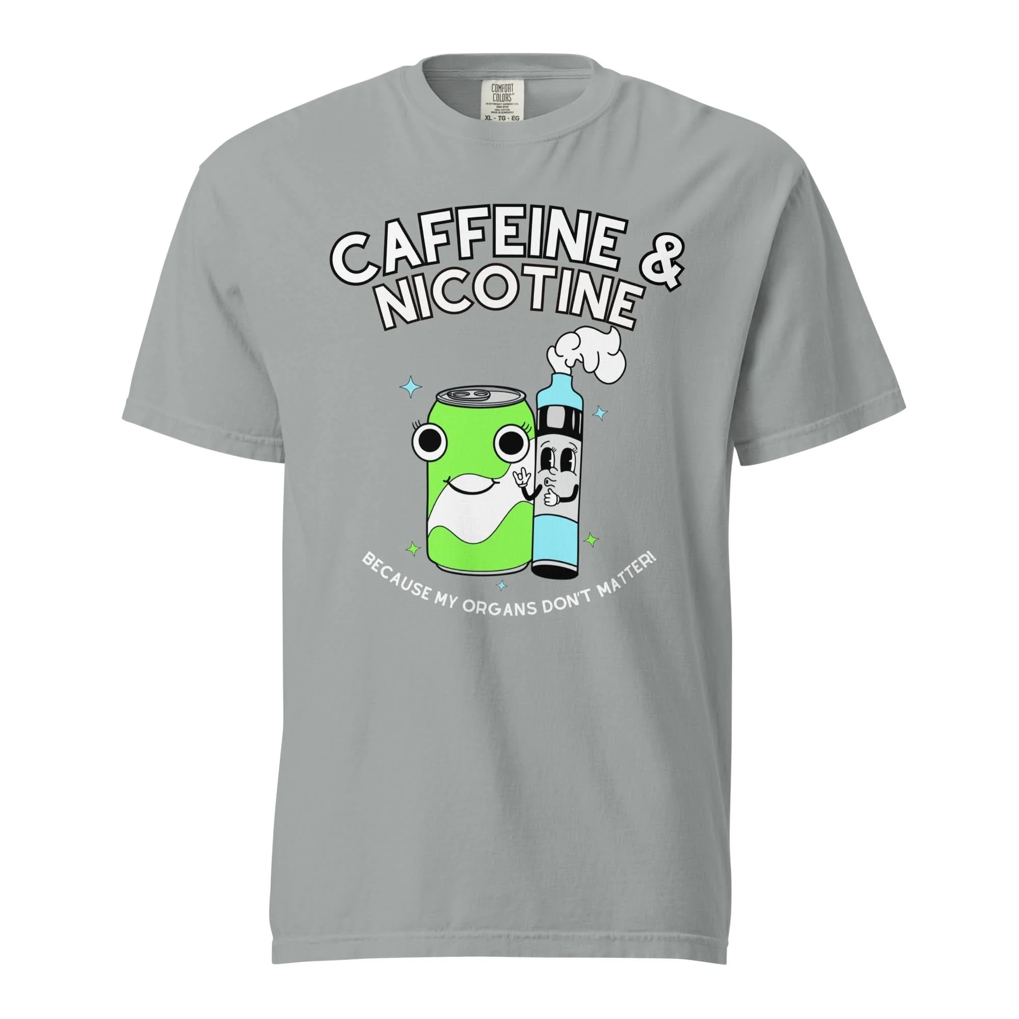 Caffeine & Nicotine T-Shirt - Image 9