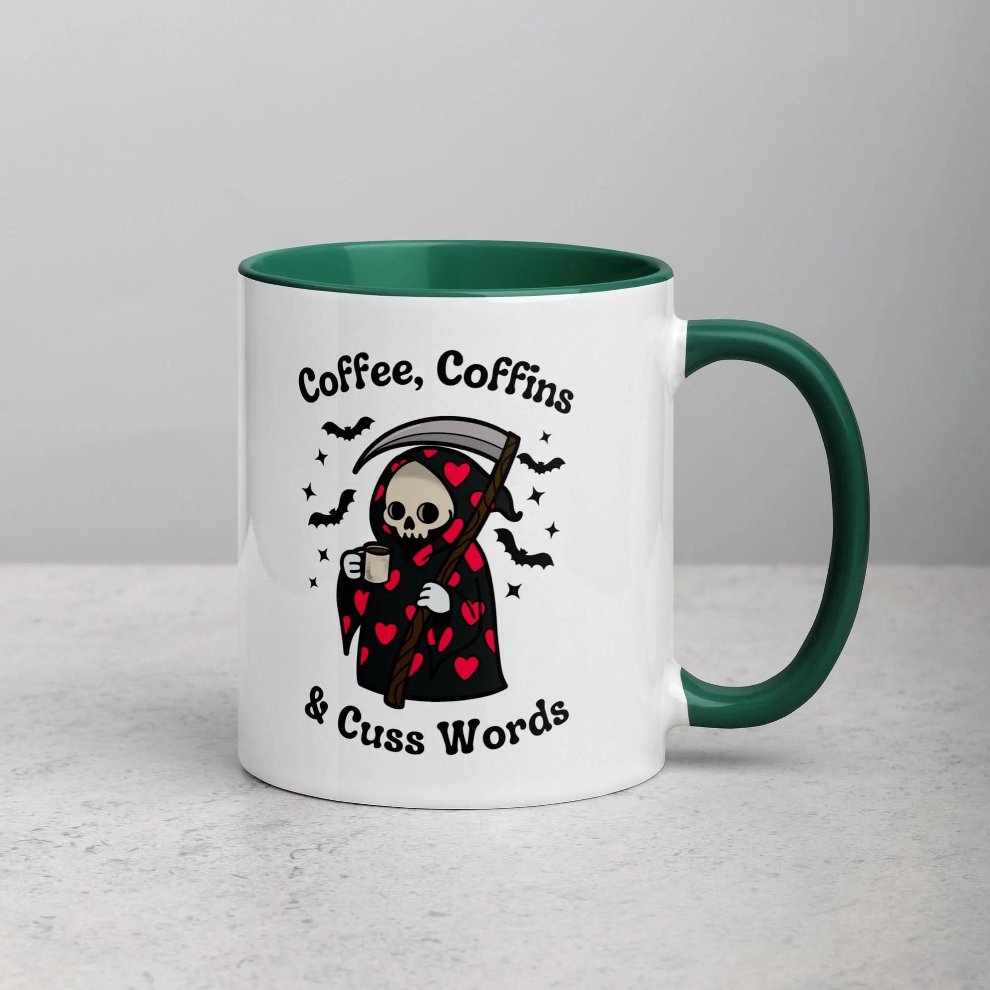 Coffee, Coffins, & Cuss Words Mug - Image 12