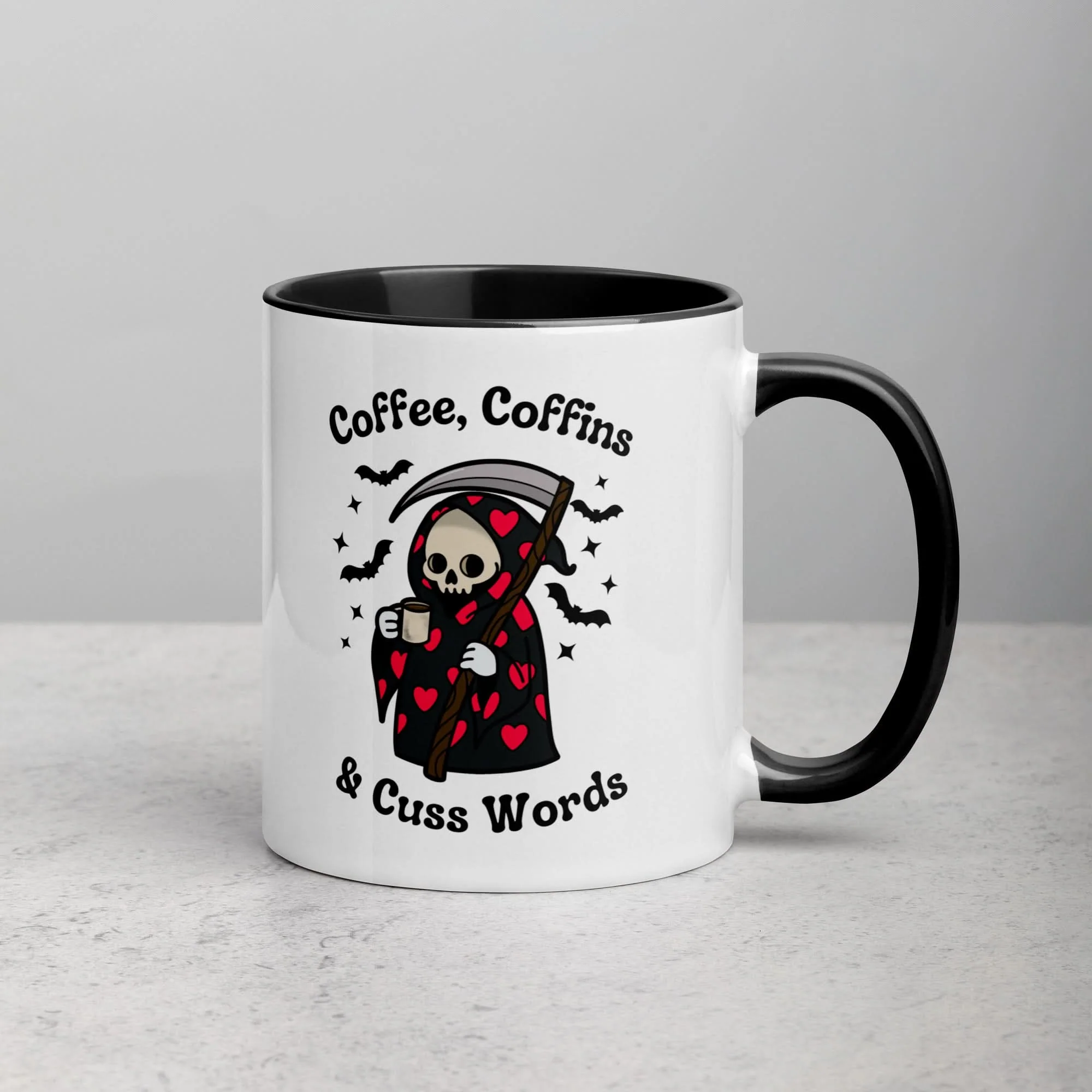 Coffee, Coffins, & Cuss Words Mug - Image 3