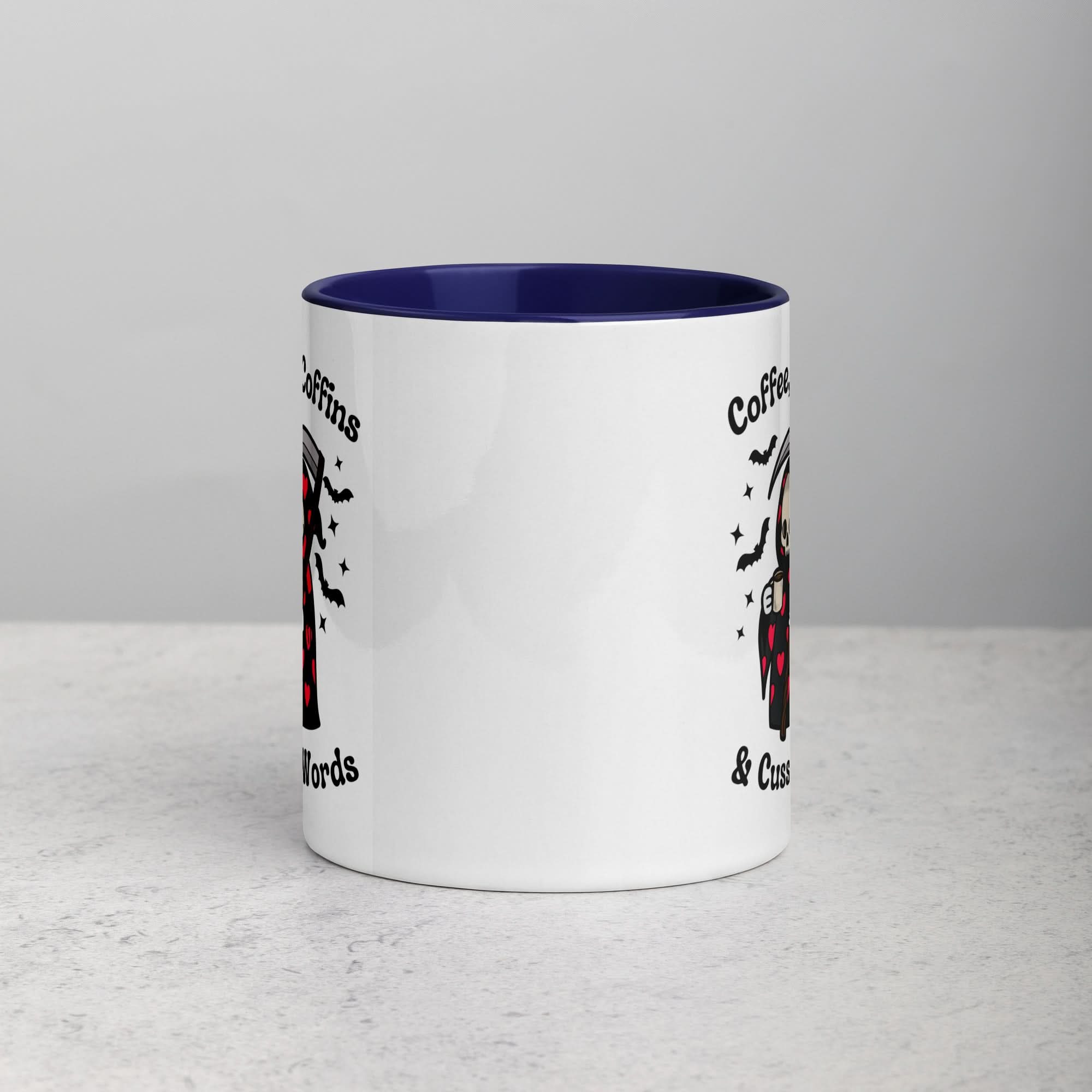 Coffee, Coffins, & Cuss Words Mug - Image 4