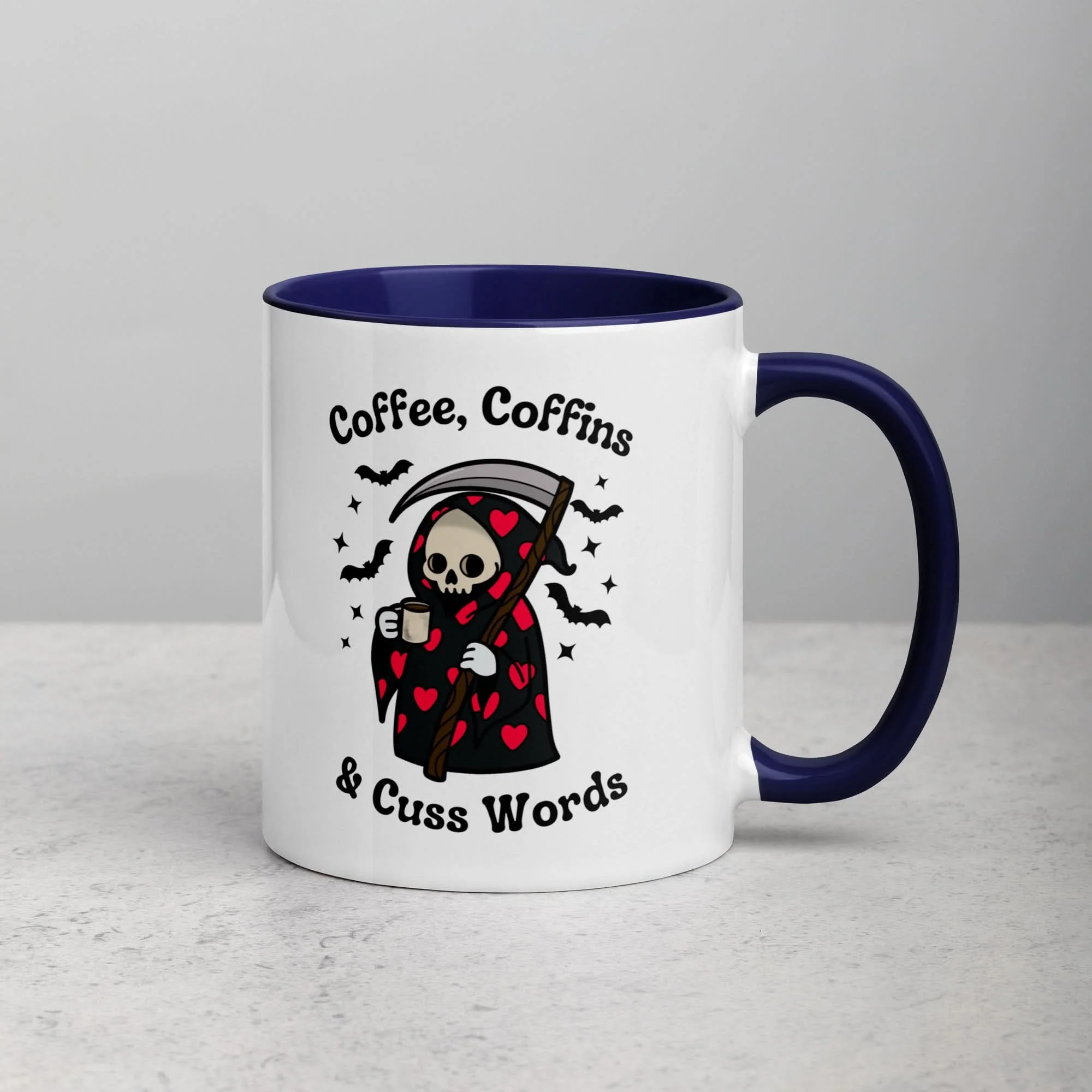 Coffee, Coffins, & Cuss Words Mug - Image 6