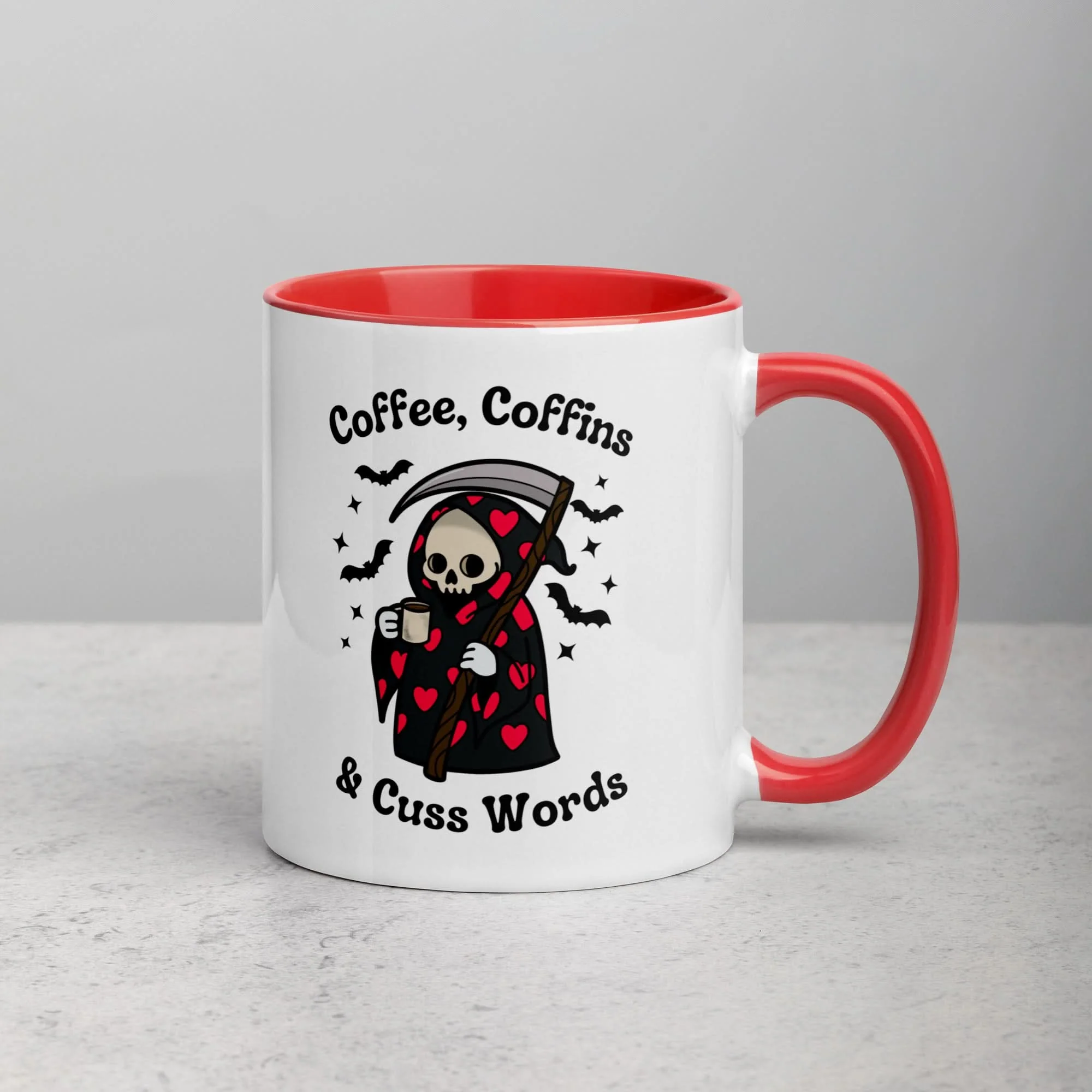 Coffee, Coffins, & Cuss Words Mug - Image 9
