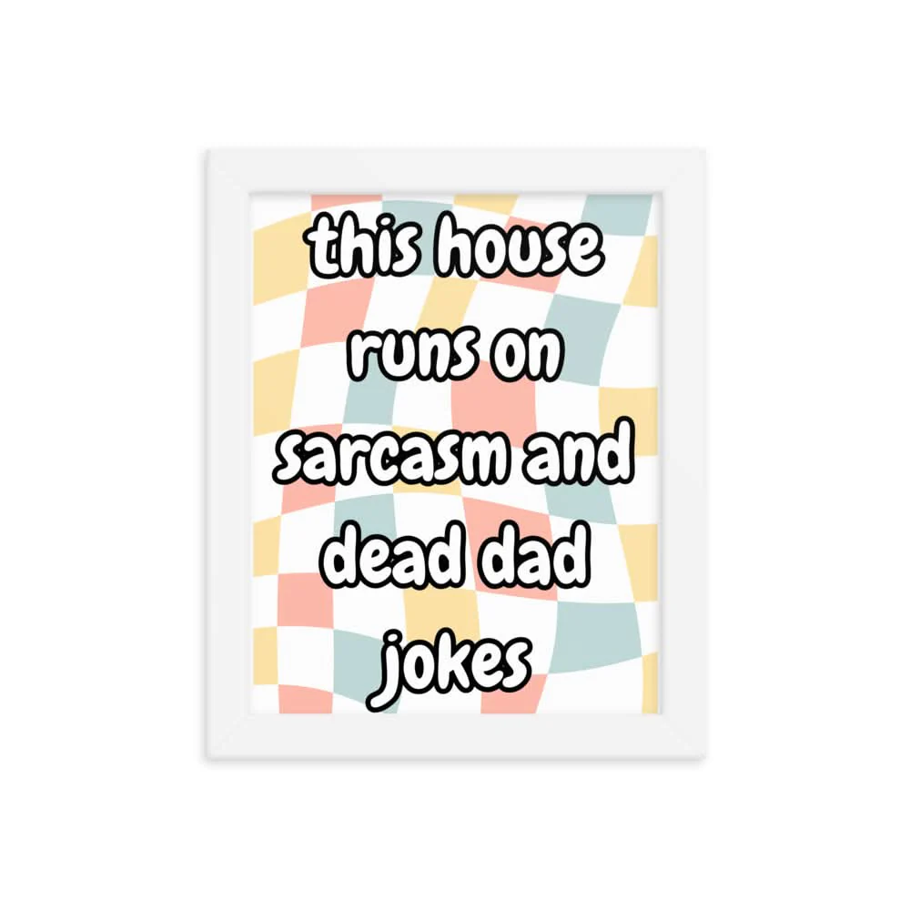 Dead Dad Jokes Framed Poster - Image 3