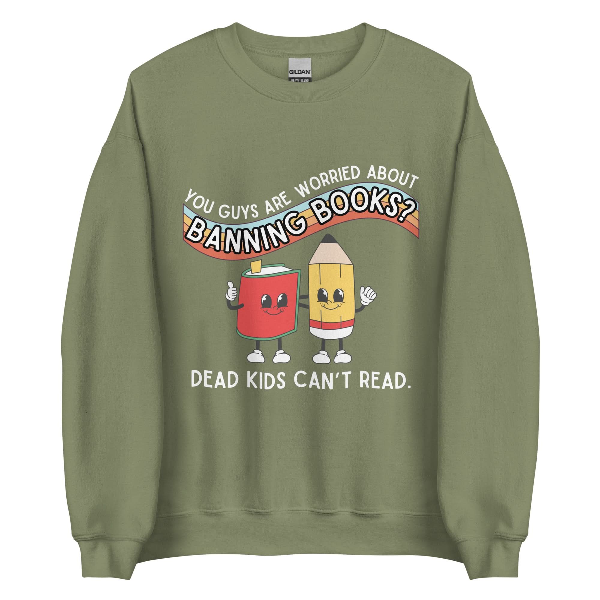 Dead Kids Can't Read Crewneck - Image 11