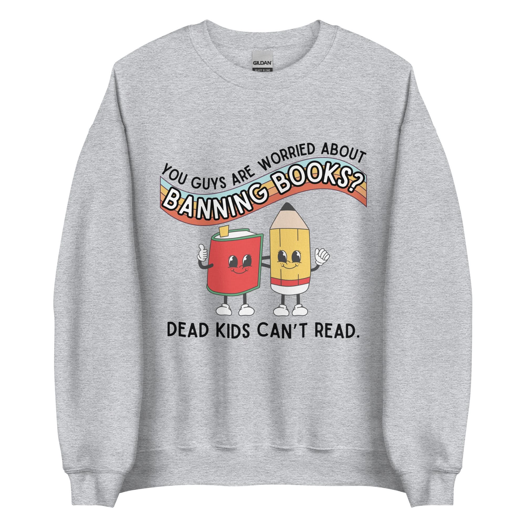Dead Kids Can't Read Crewneck - Image 3