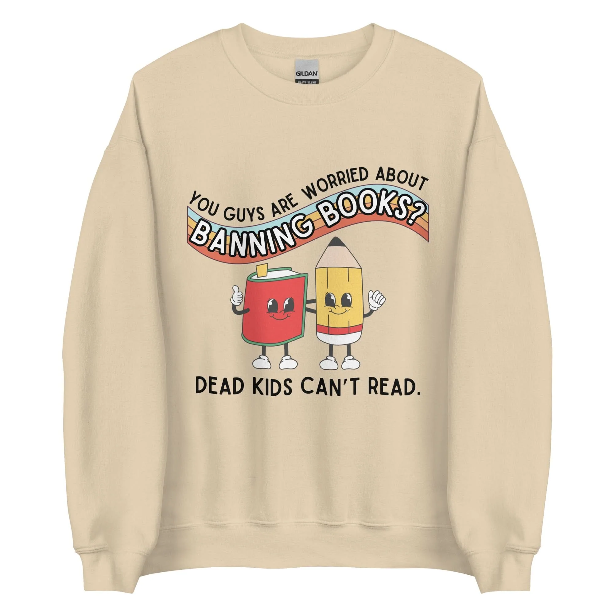 Dead Kids Can't Read Crewneck - Image 4