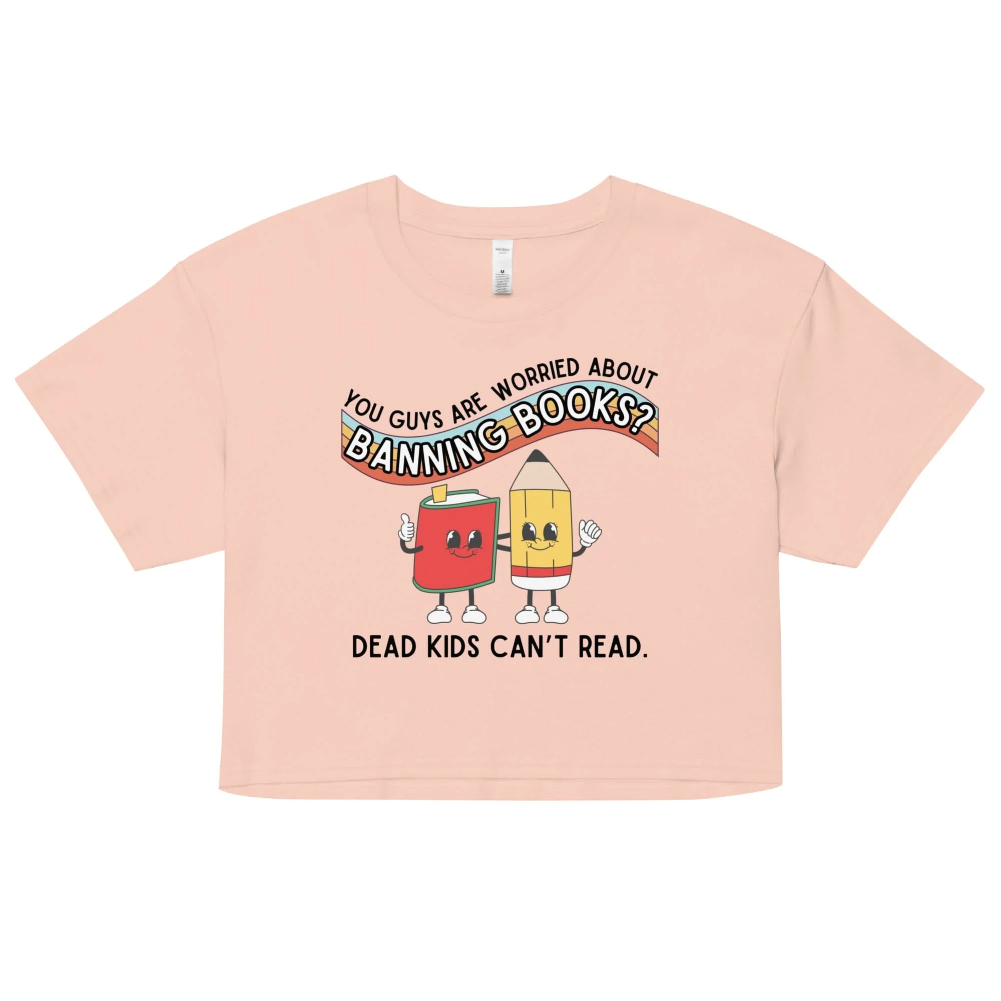 Dead Kids Can't Read Crop Top - Image 3