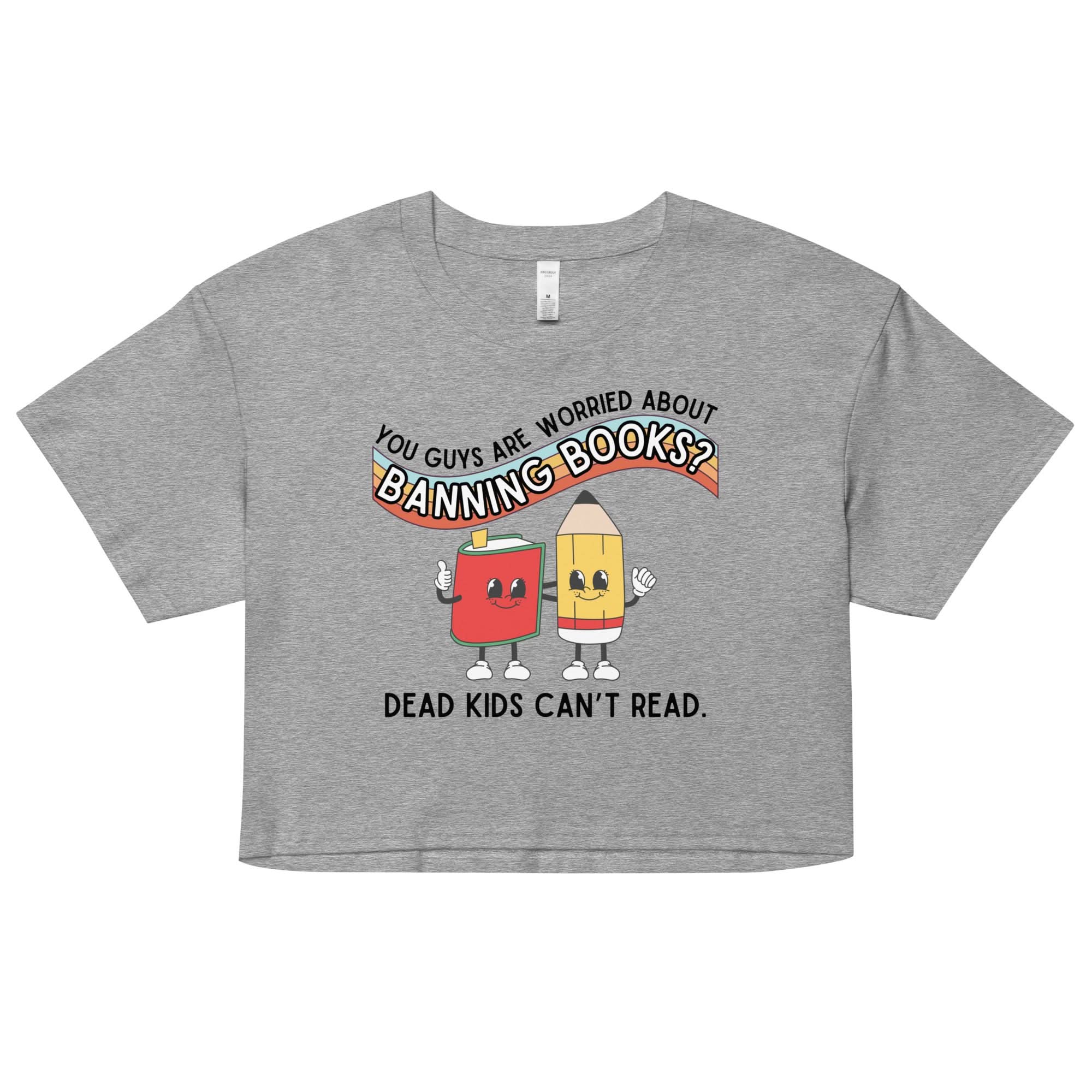 Dead Kids Can't Read Crop Top - Image 4