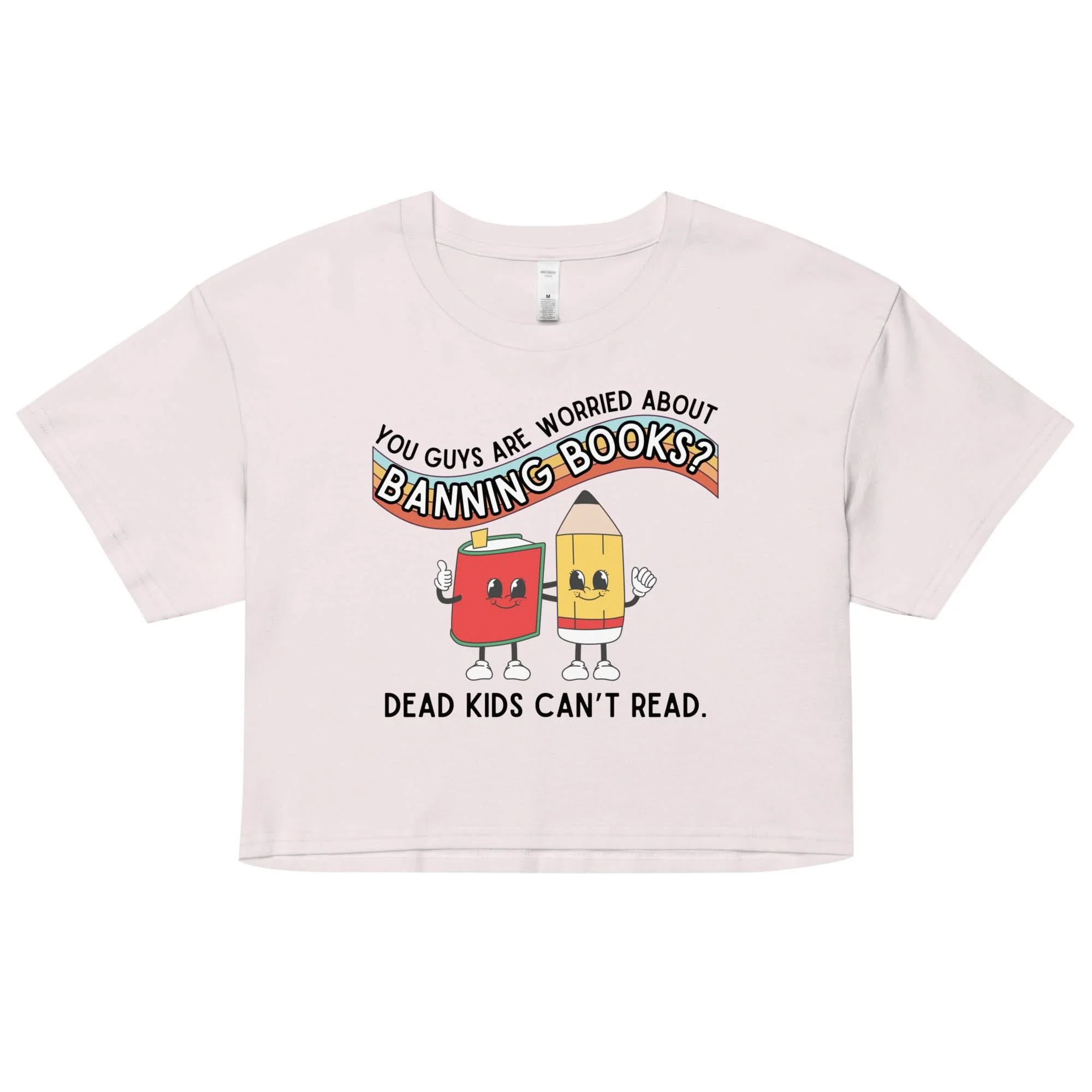 Dead Kids Can't Read Crop Top - Image 5