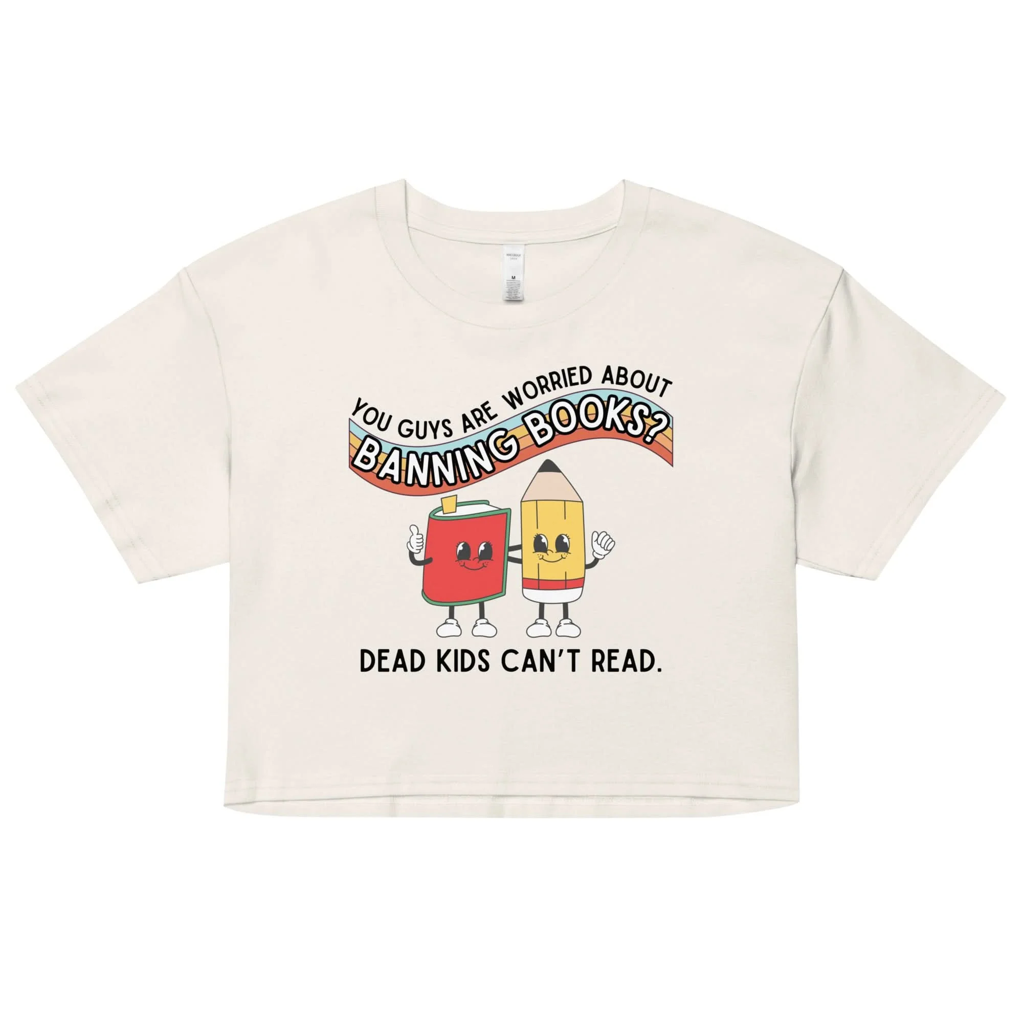 Dead Kids Can't Read Crop Top - Image 6