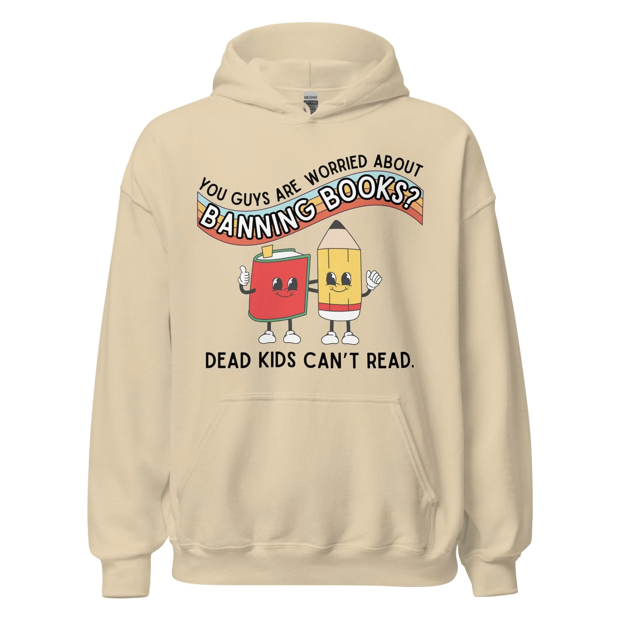 Dead Kids Can't Read Hoodie - Image 3