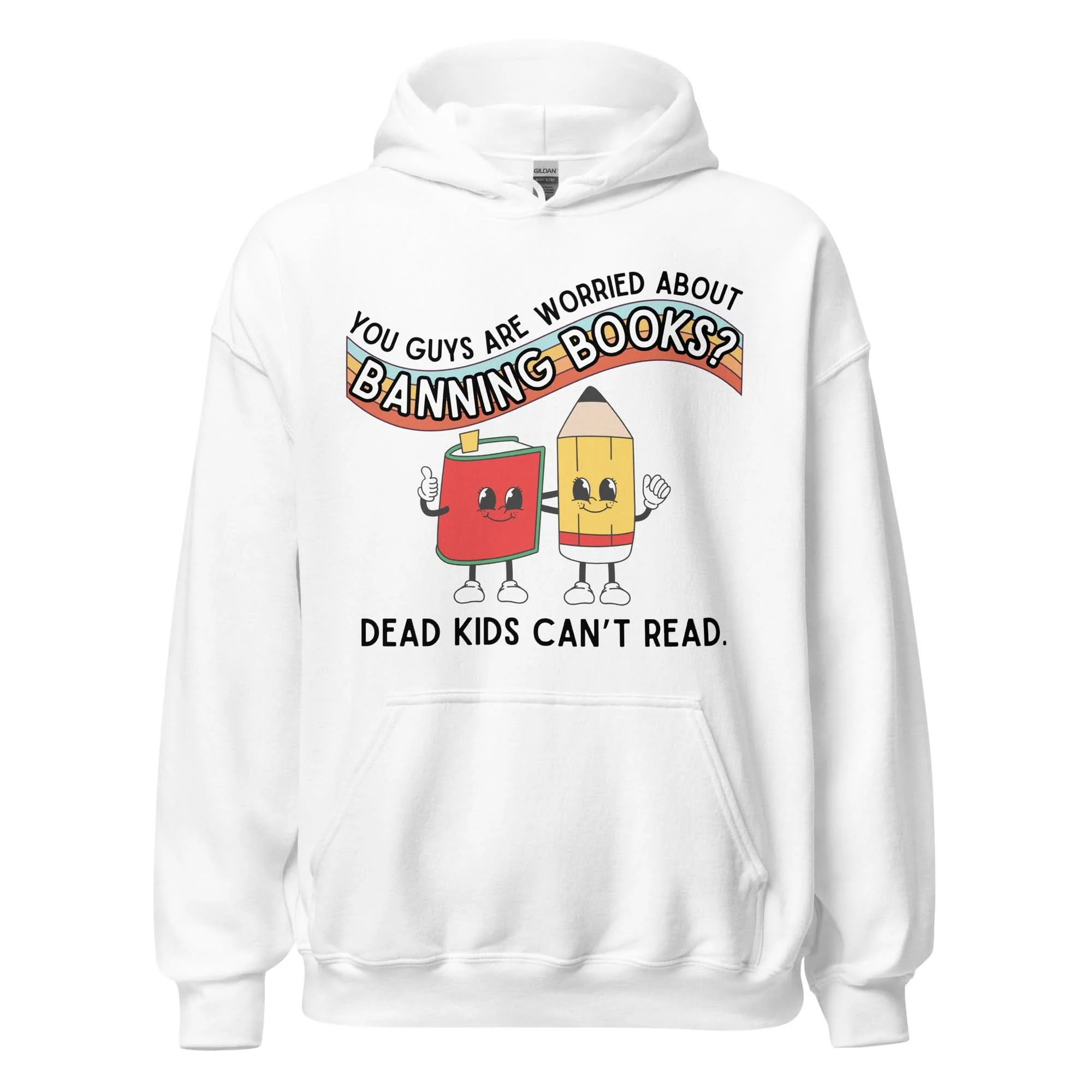 Dead Kids Can't Read Hoodie - Image 5