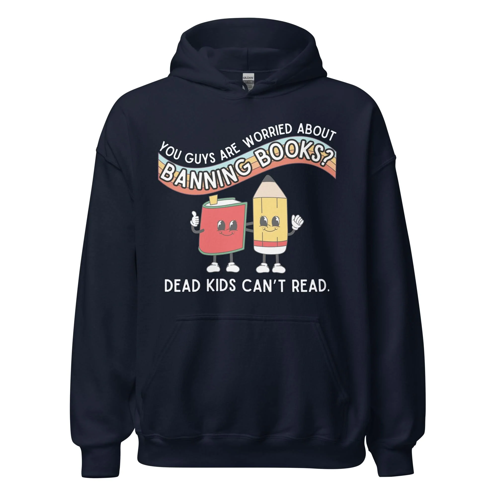 Dead Kids Can't Read Hoodie - Image 7