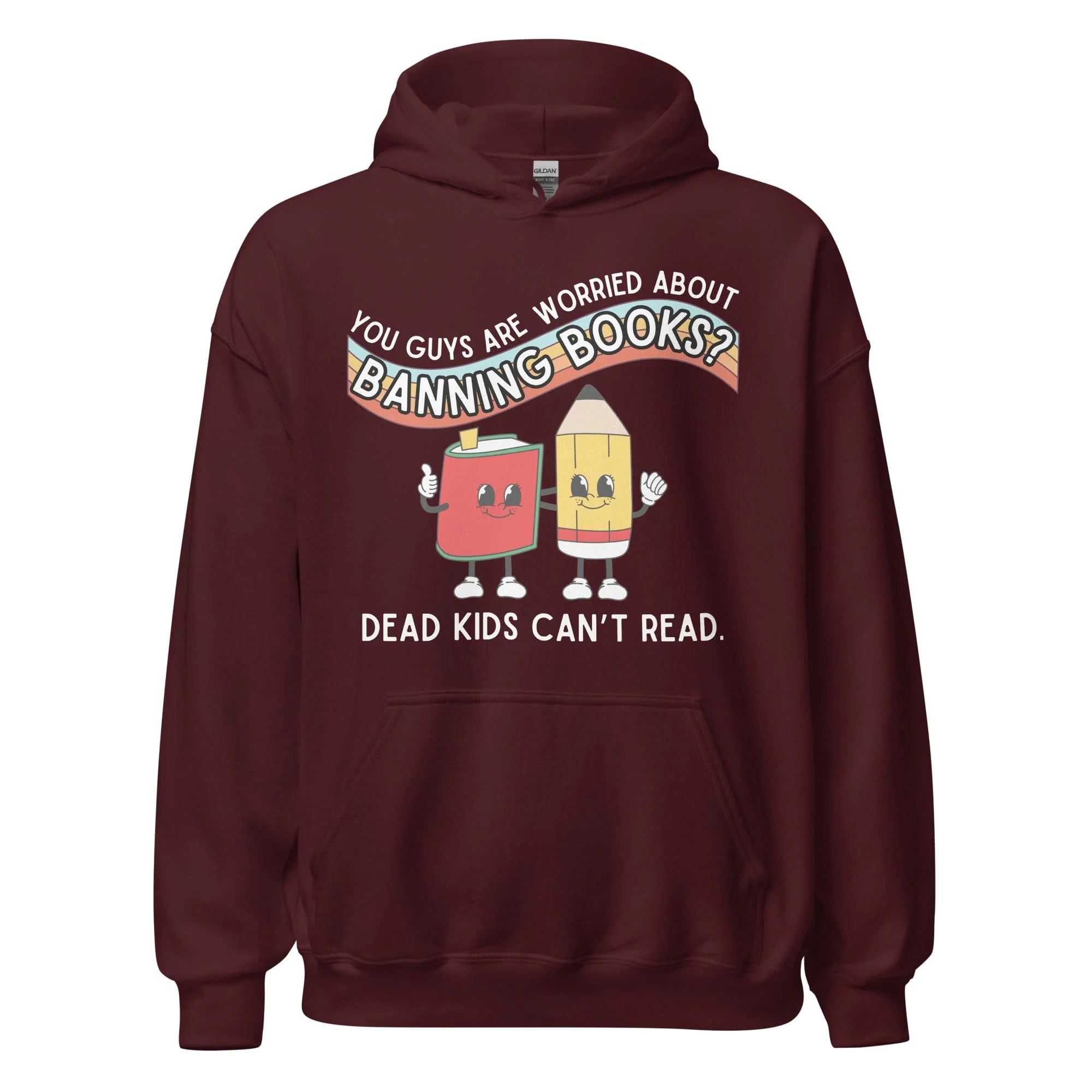 Dead Kids Can't Read Hoodie - Image 8