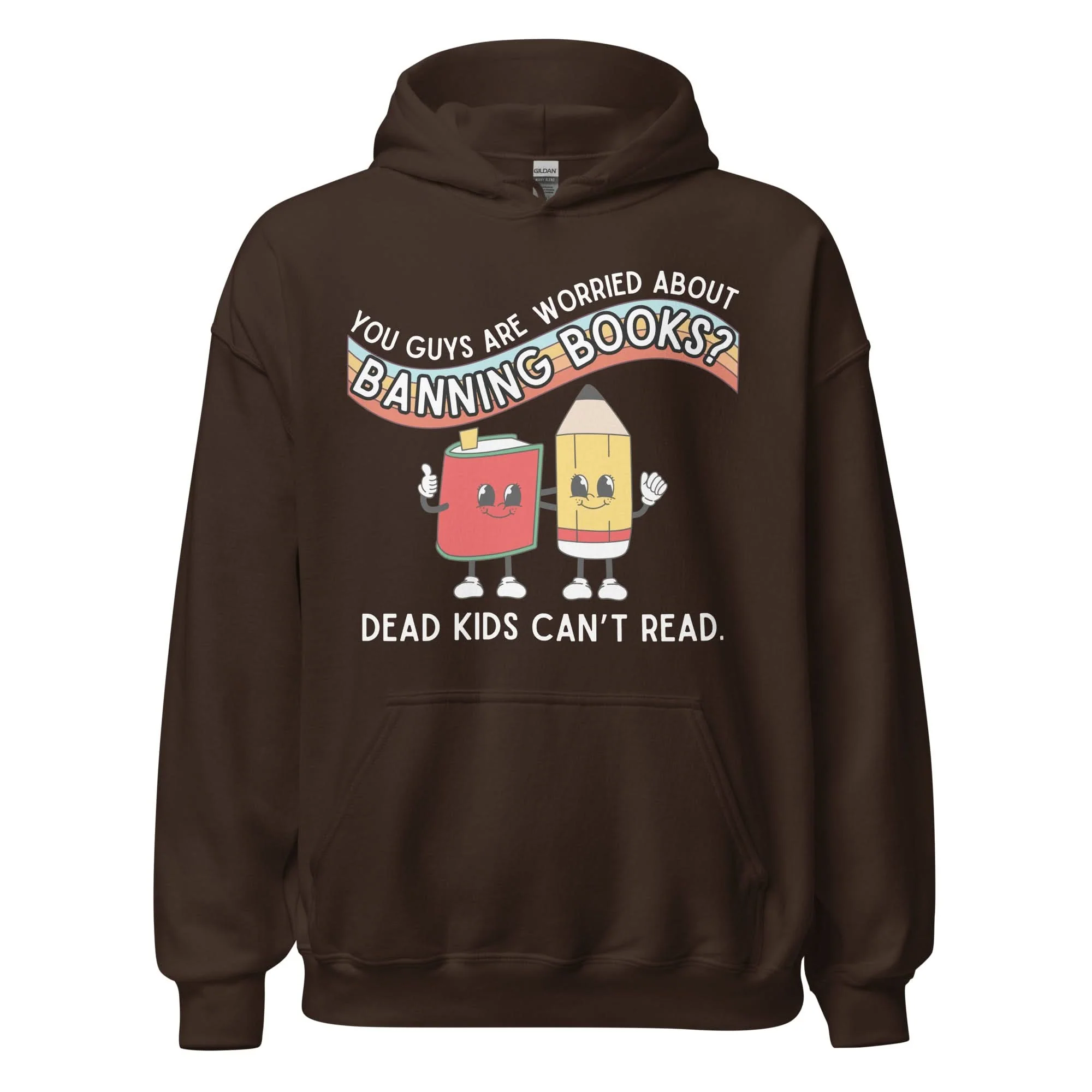 Dead Kids Can't Read Hoodie - Image 9