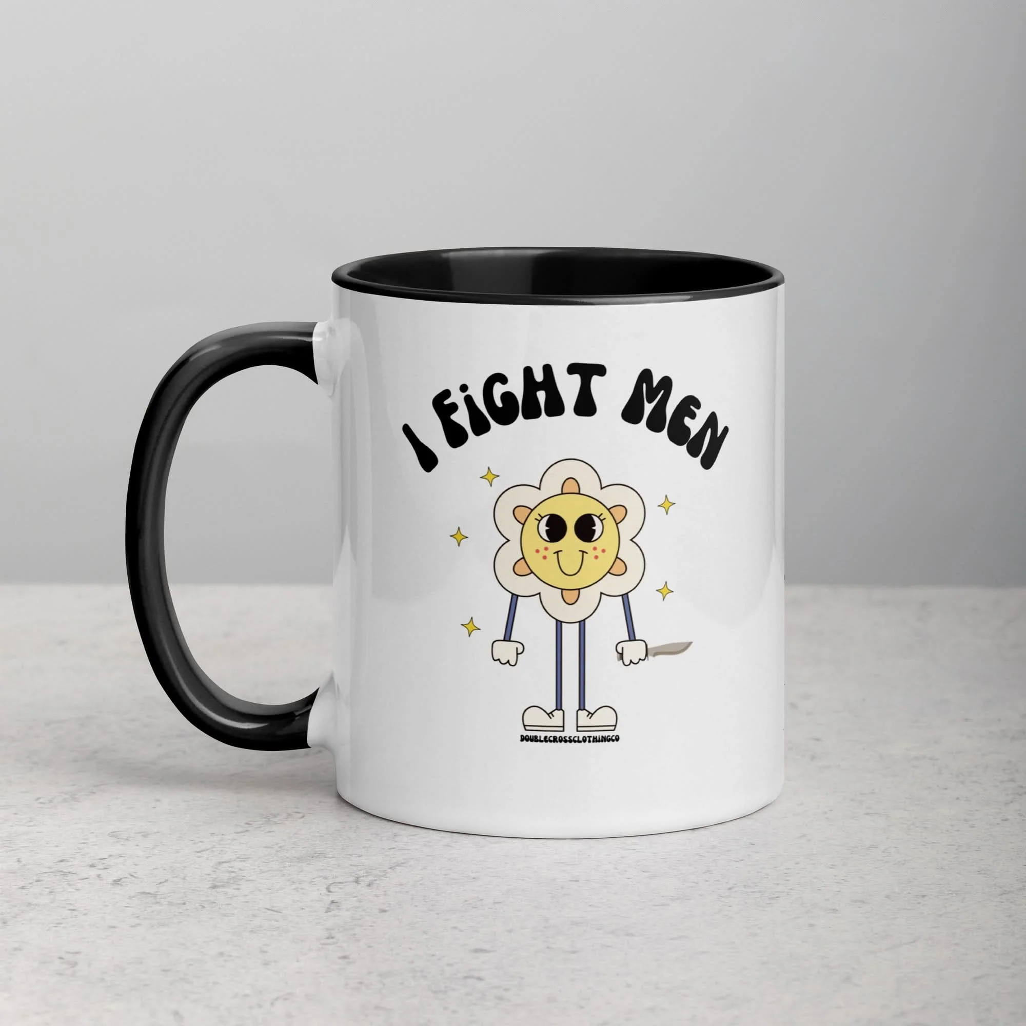 I Fight Men Mug - Image 3