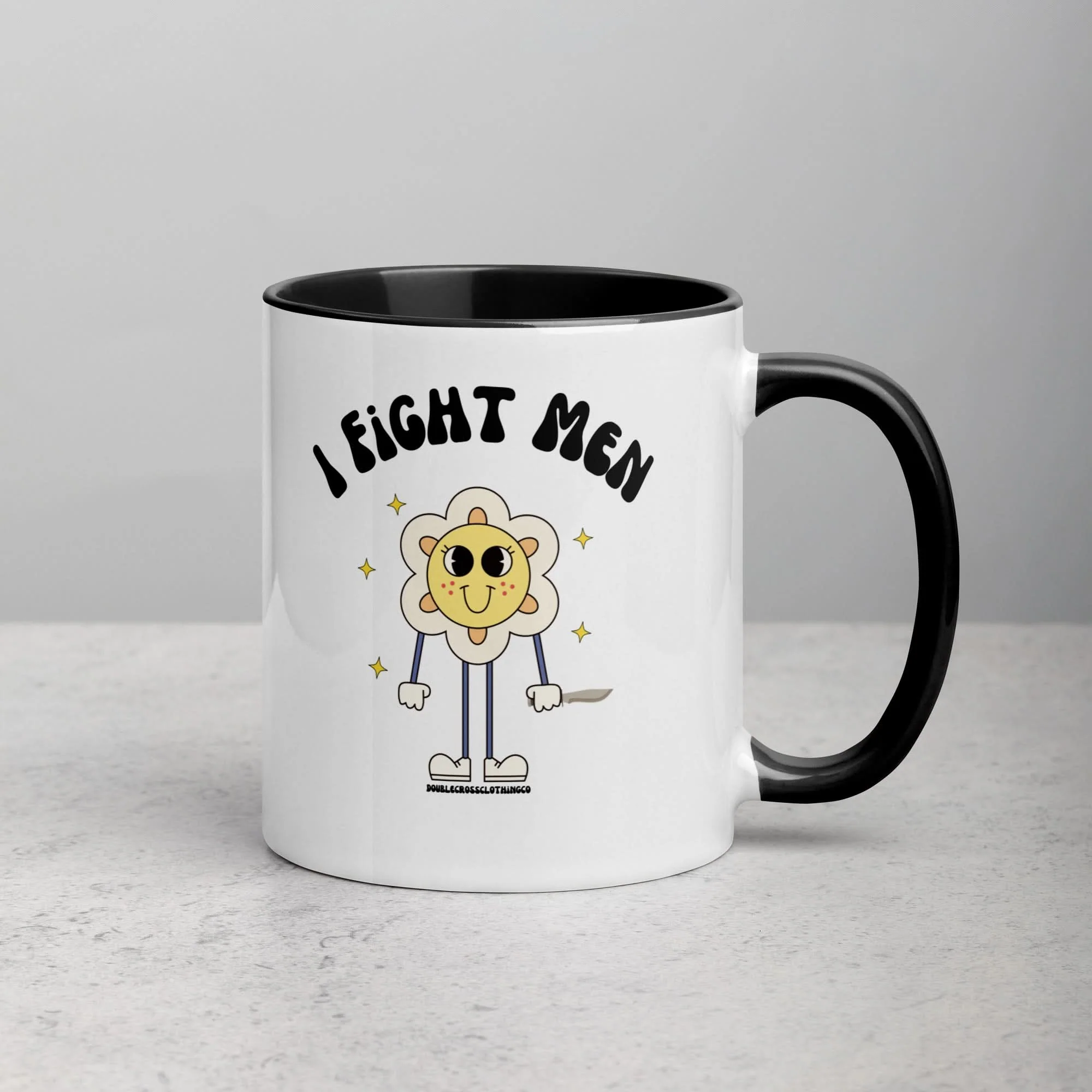 I Fight Men Mug - Image 4