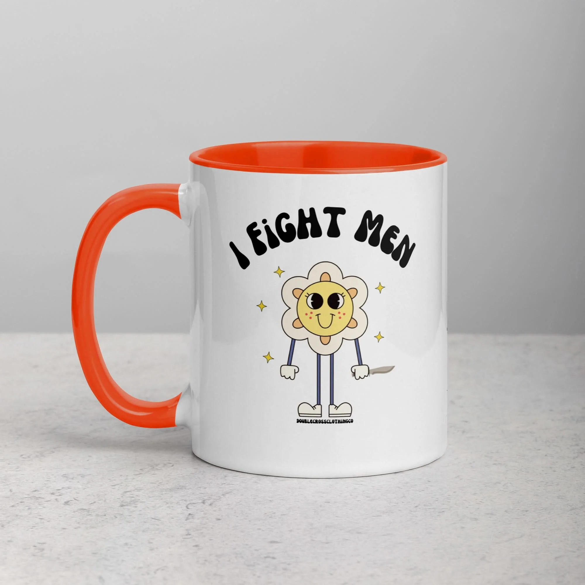 I Fight Men Mug - Image 6
