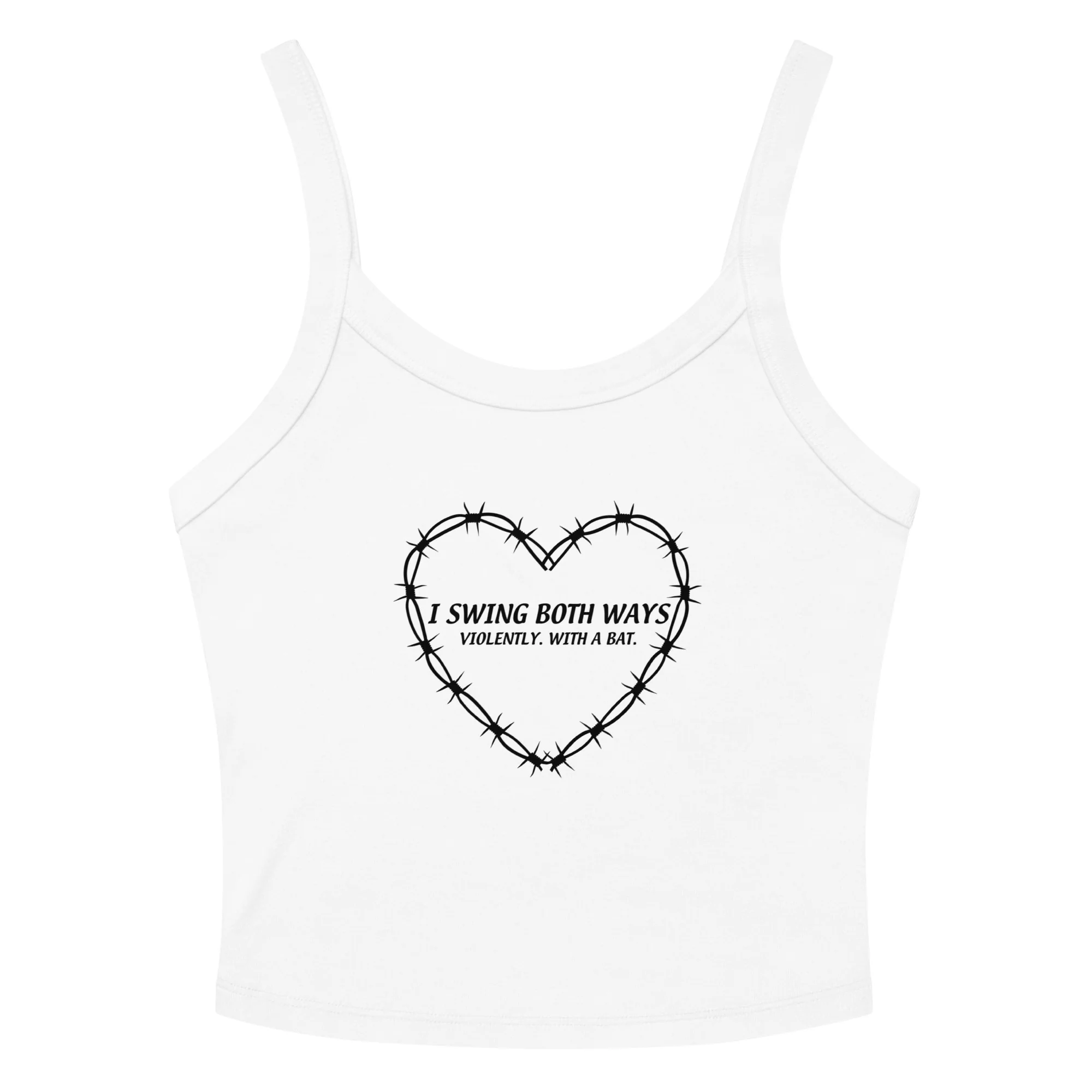 I Swing Both Ways Crop Tank Top - Image 4