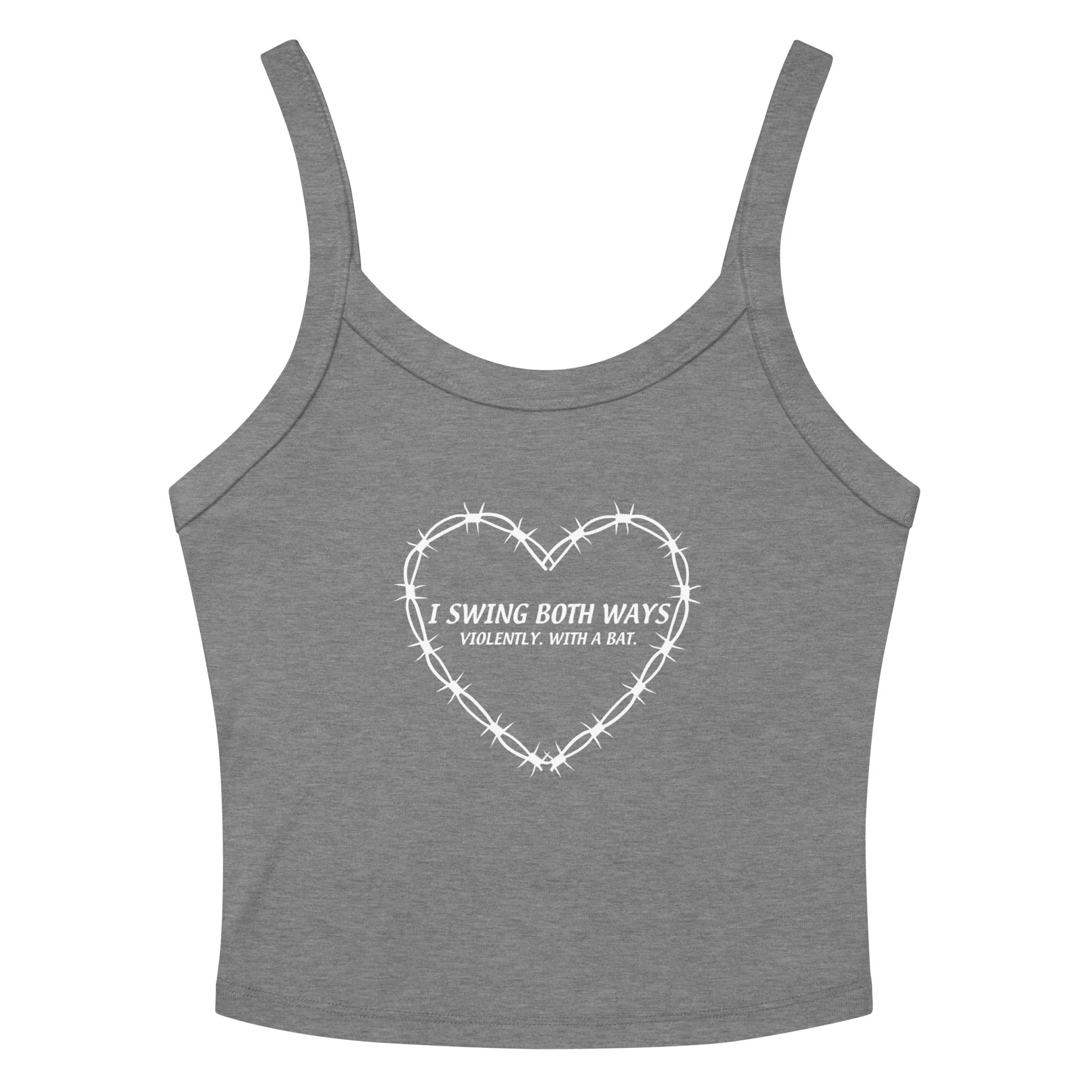 I Swing Both Ways Crop Tank Top - Image 5