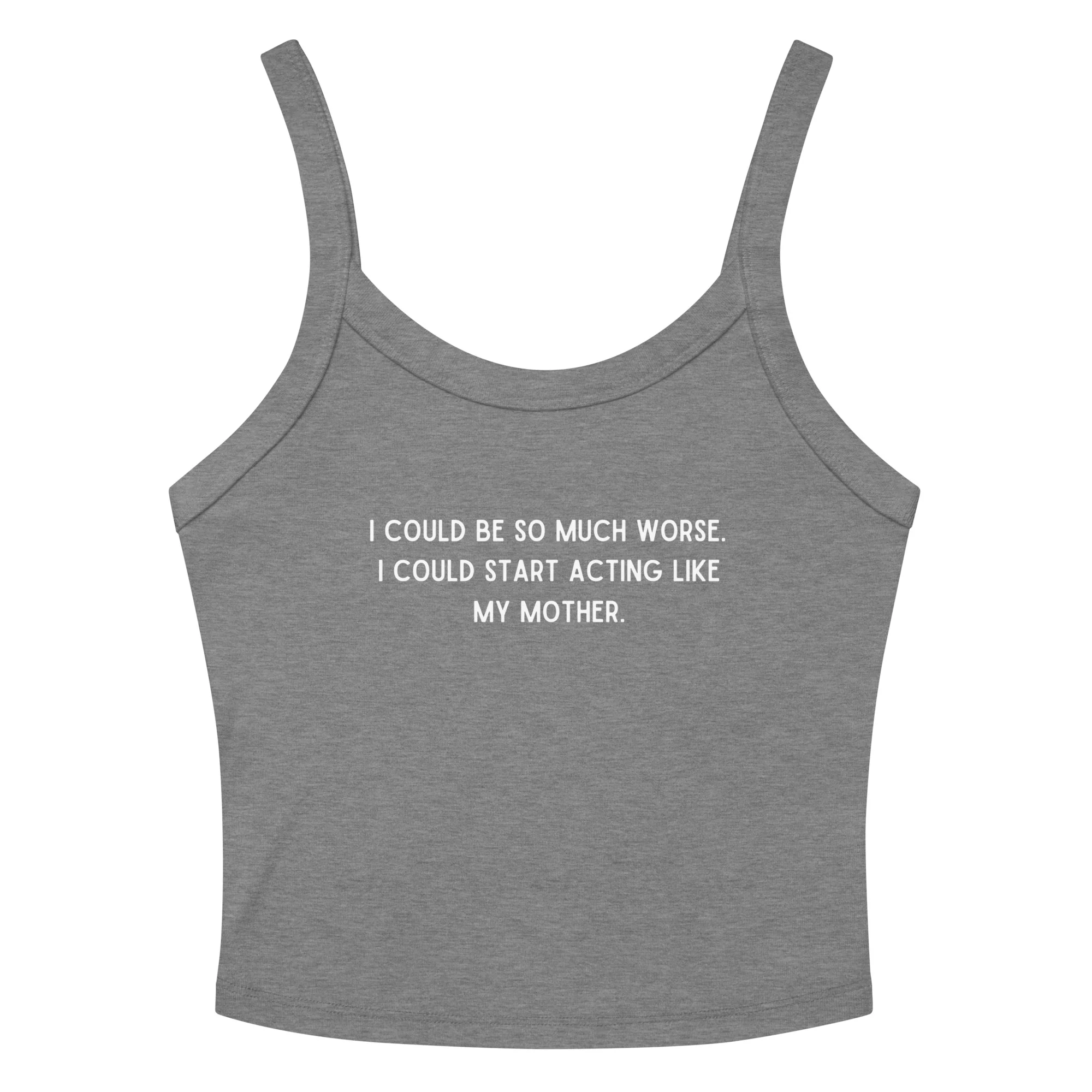 Like My Mother Crop Tank Top - Image 3