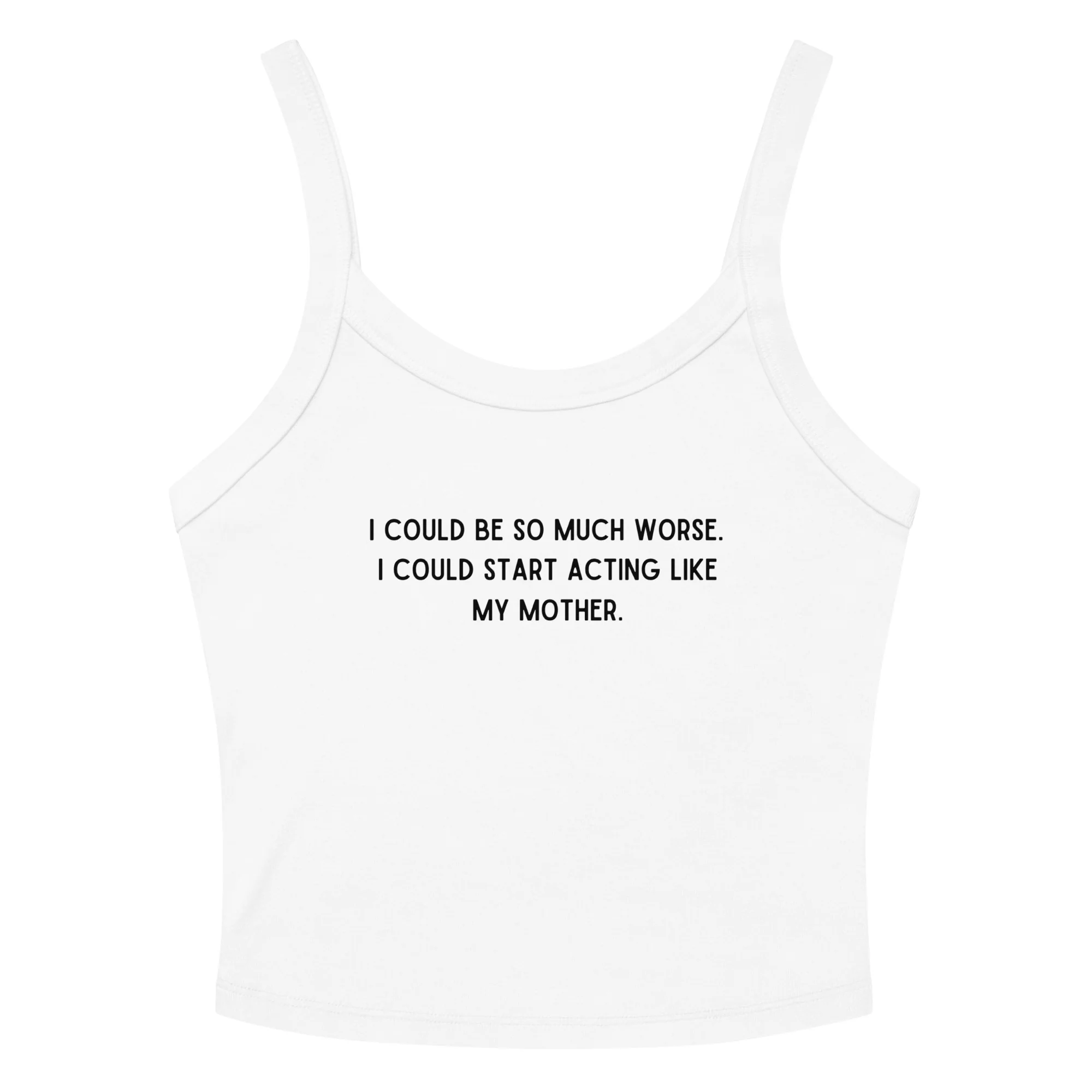 Like My Mother Crop Tank Top - Image 6