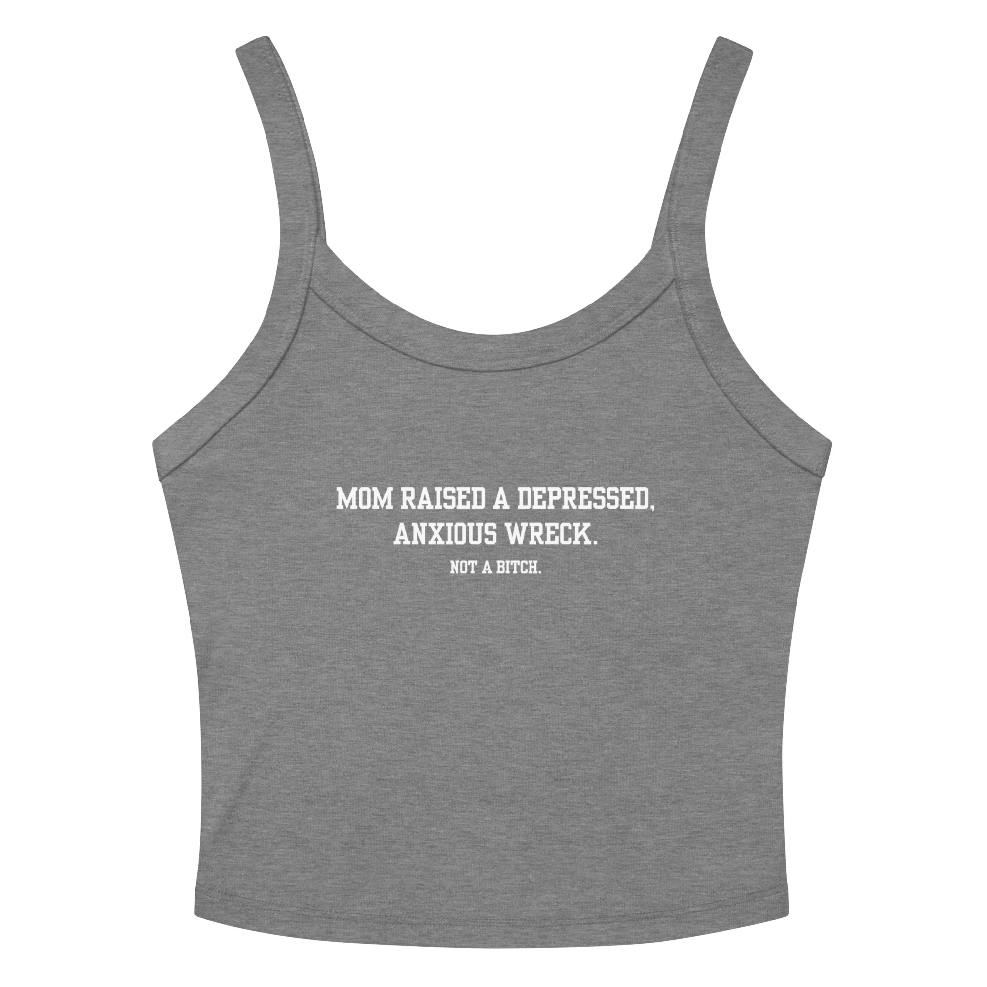 Mom Didn't Raise A Bitch Crop Tank Top - Image 3