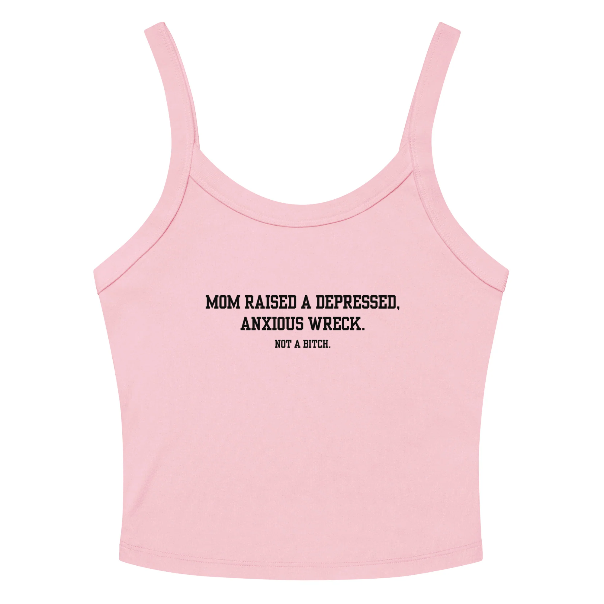 Mom Didn't Raise A Bitch Crop Tank Top - Image 5