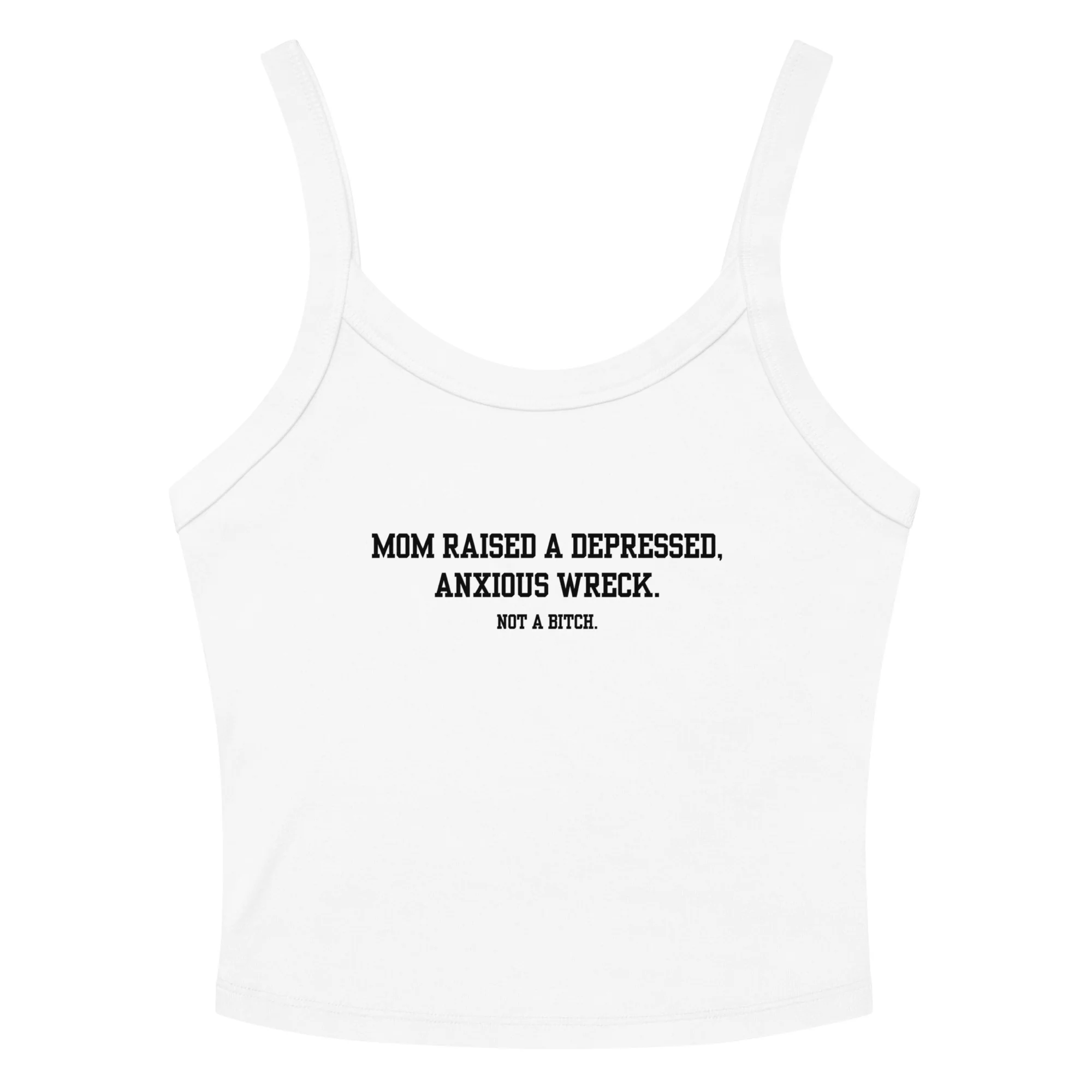 Mom Didn't Raise A Bitch Crop Tank Top - Image 6