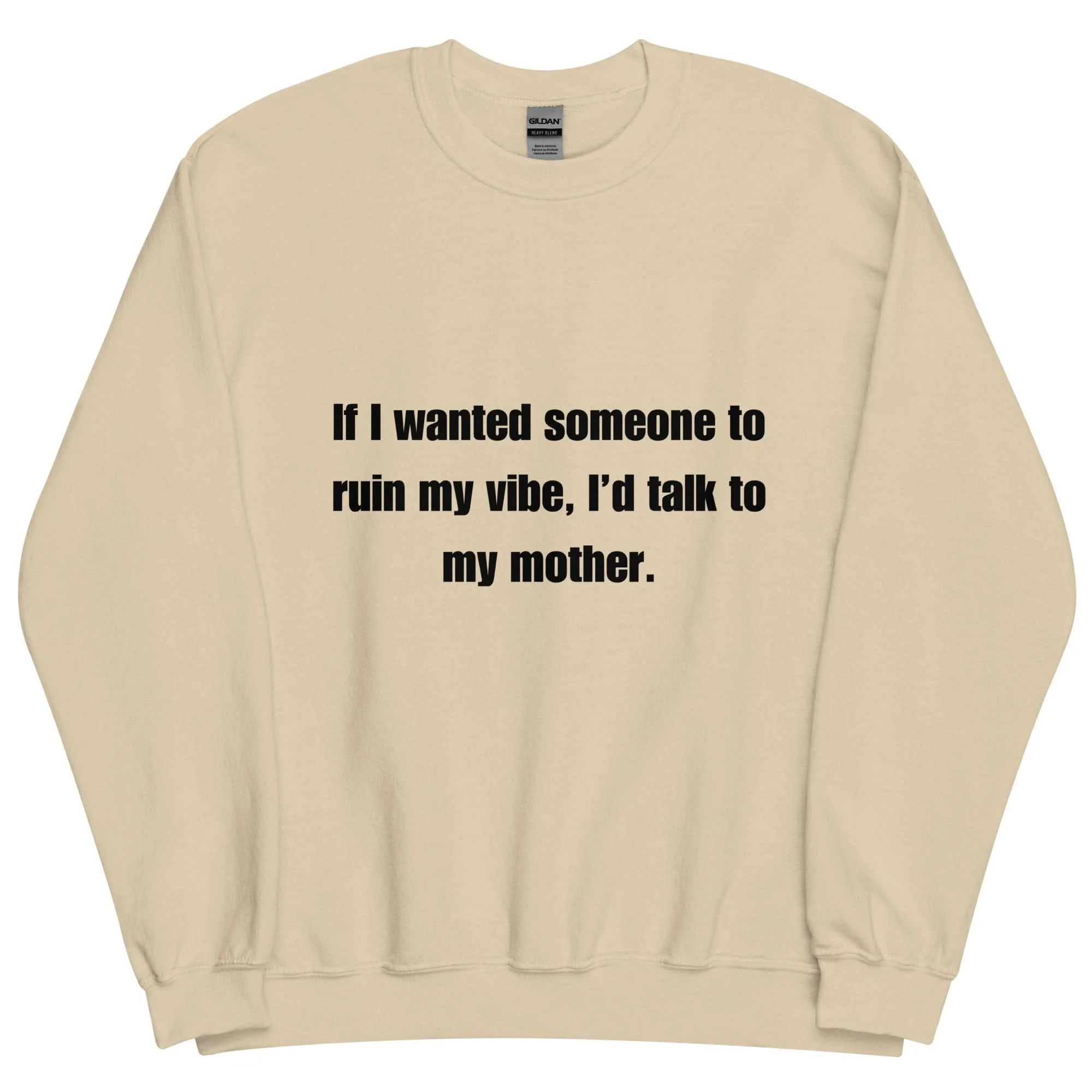 Mom Kills My Vibe Crewneck - Image 3