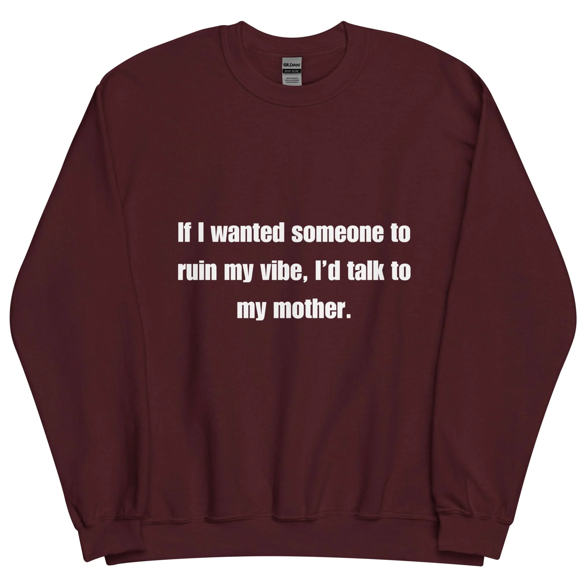 Mom Kills My Vibe Crewneck - Image 8