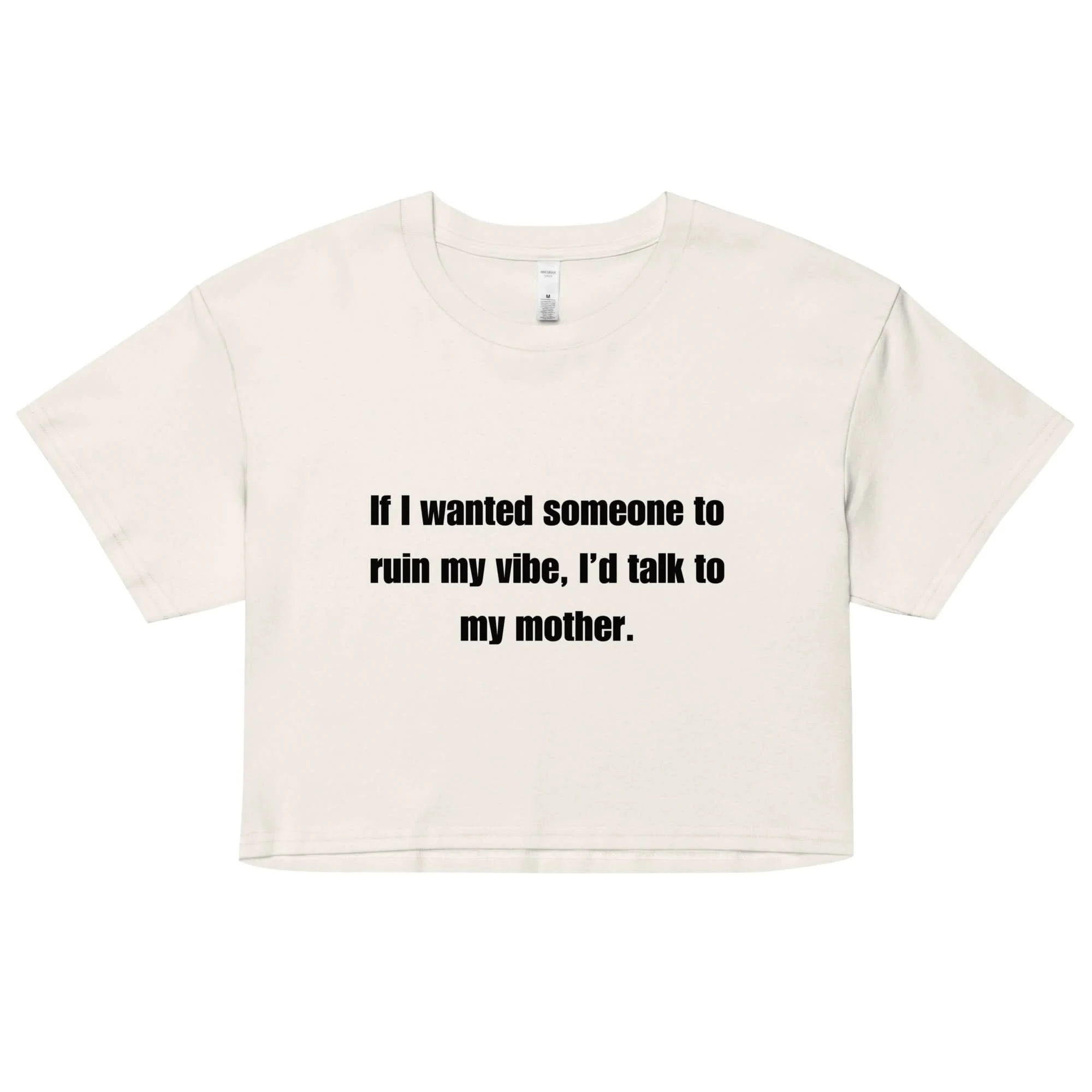 Mom Kills My Vibe Crop Top - Image 7