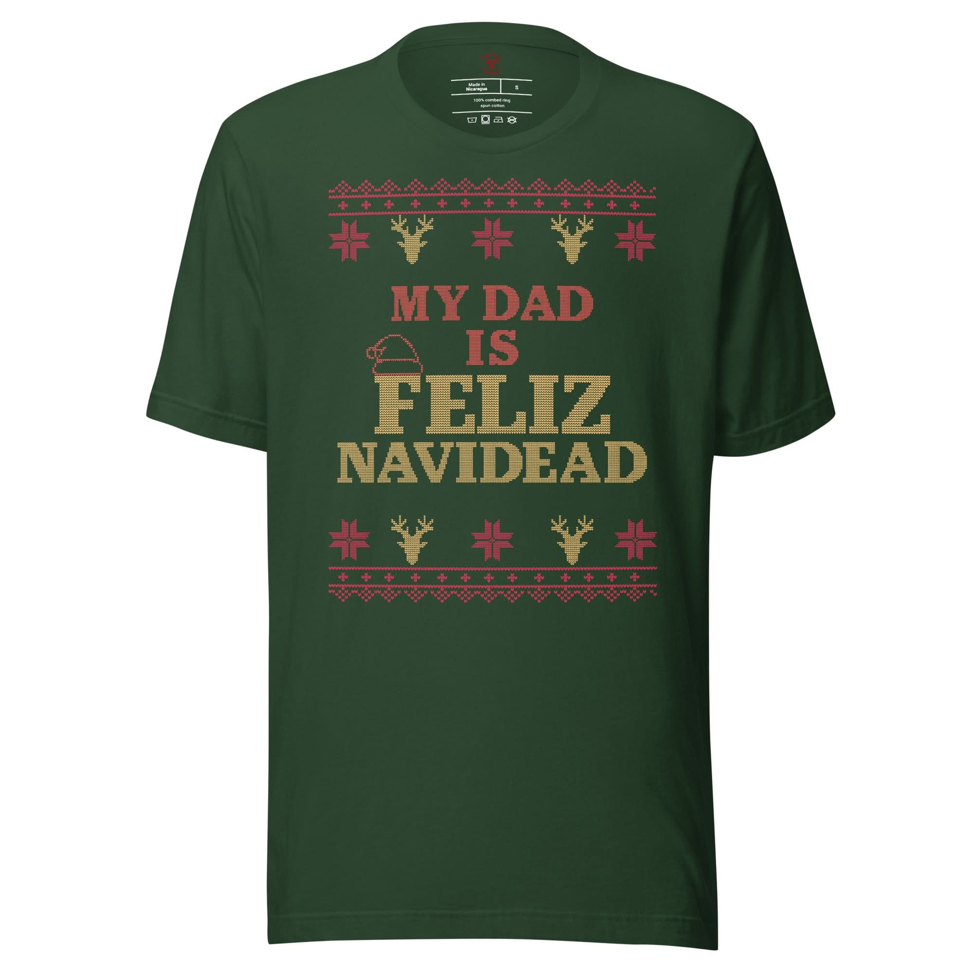 My Dad Is Feliz Navidead T-Shirt - Image 5