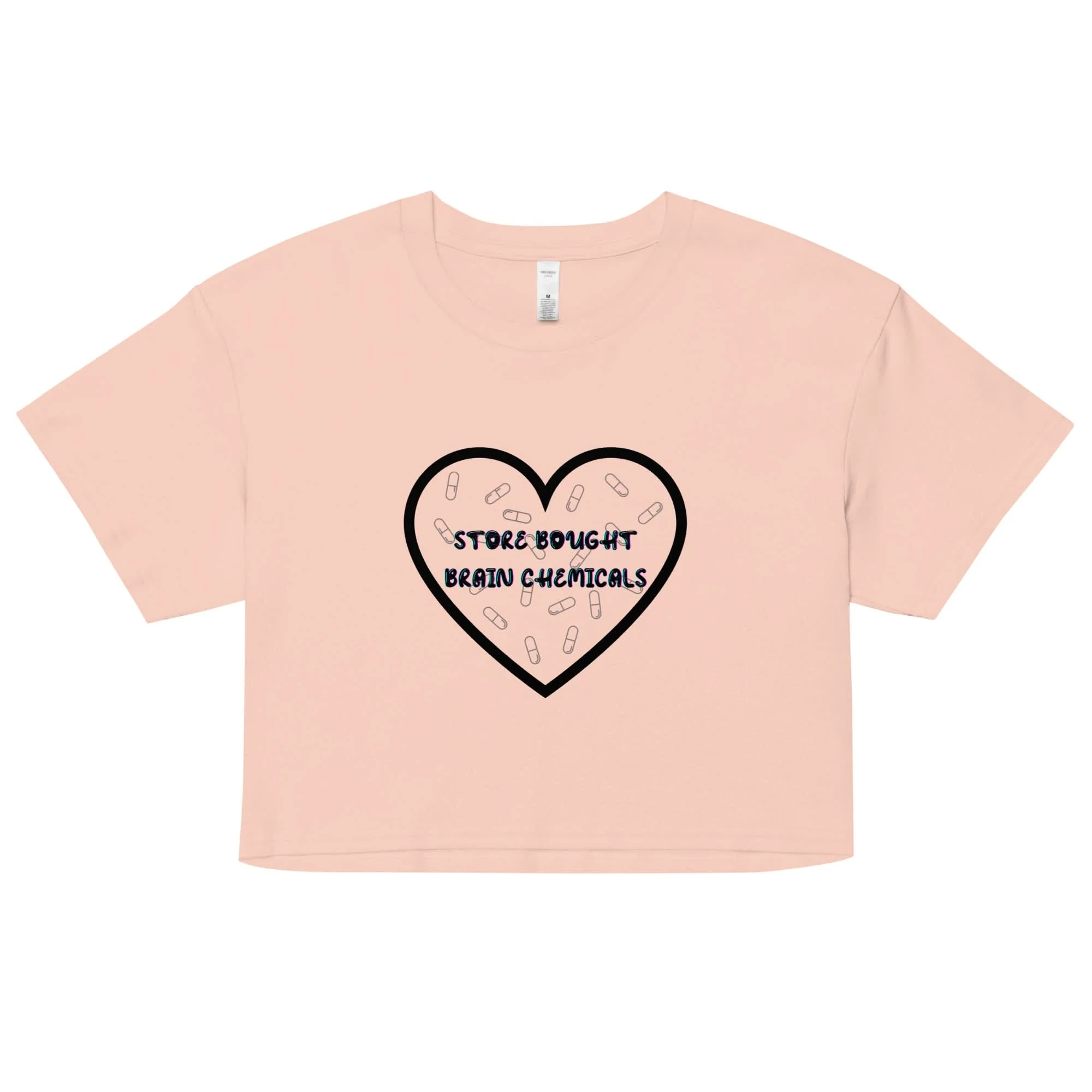 Store Bought Brain Chemicals Crop Top - Image 4