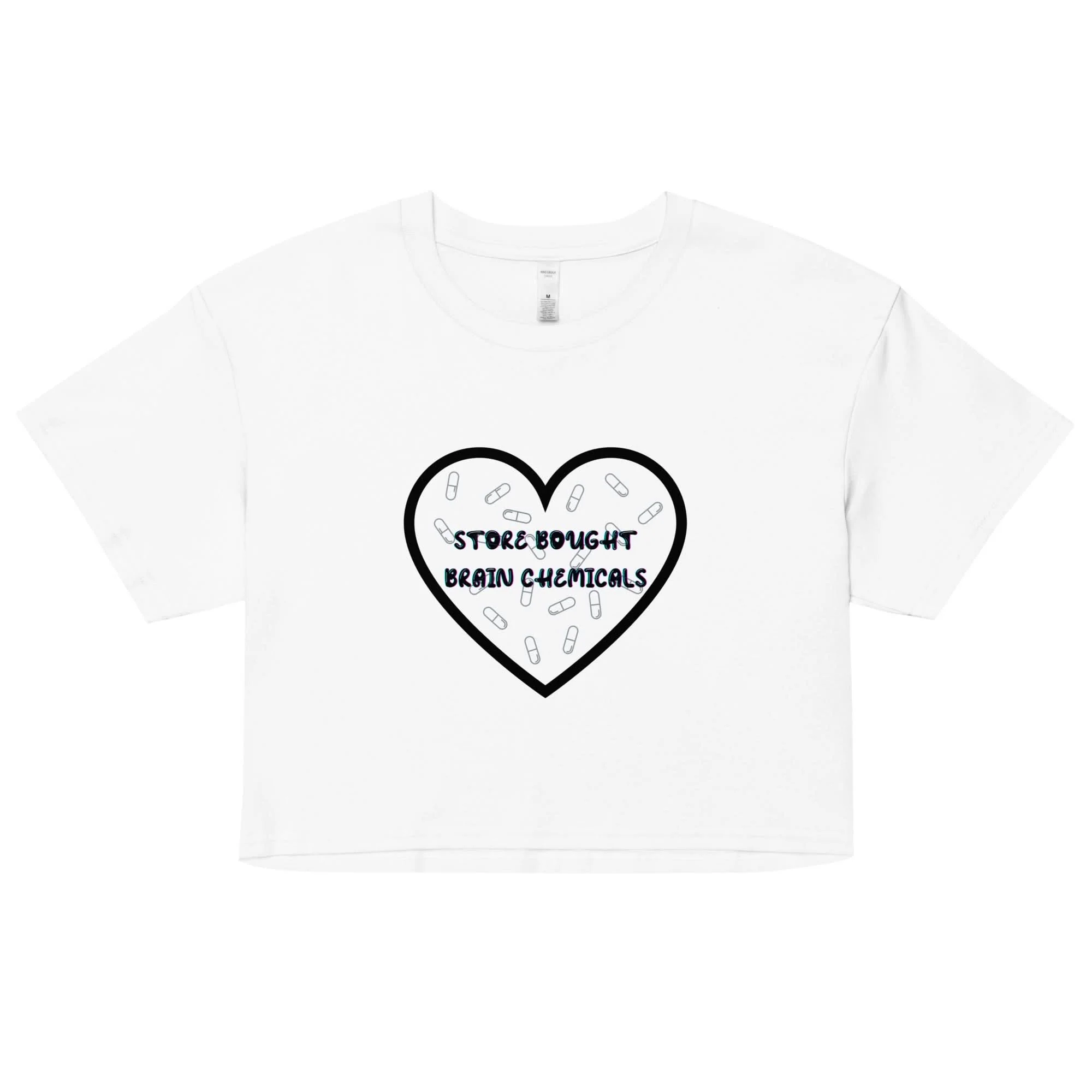 Store Bought Brain Chemicals Crop Top - Image 7