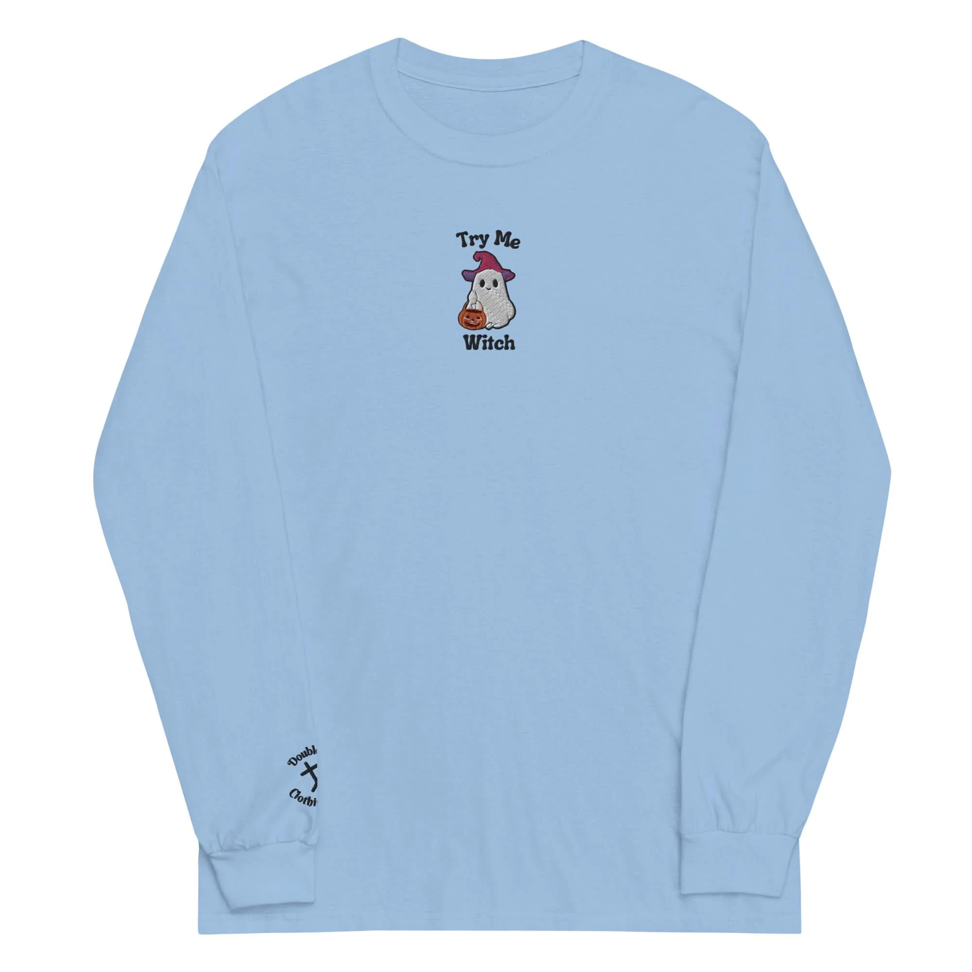 Try Me, Witch Embroidered Long-Sleeve T-Shirt - Image 3