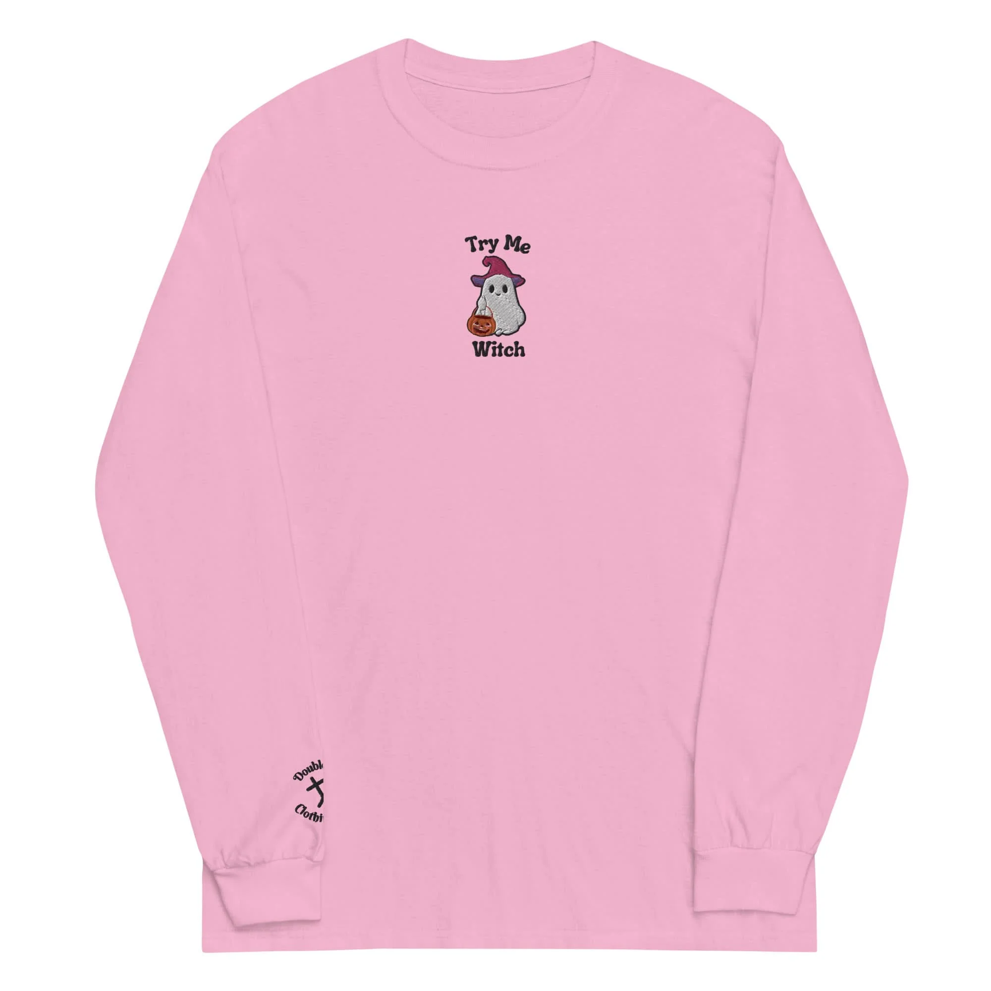 Try Me, Witch Embroidered Long-Sleeve T-Shirt - Image 4