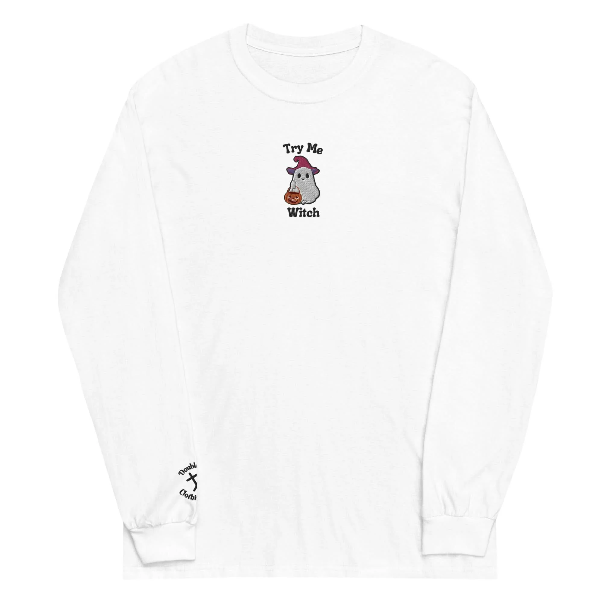 Try Me, Witch Embroidered Long-Sleeve T-Shirt - Image 5
