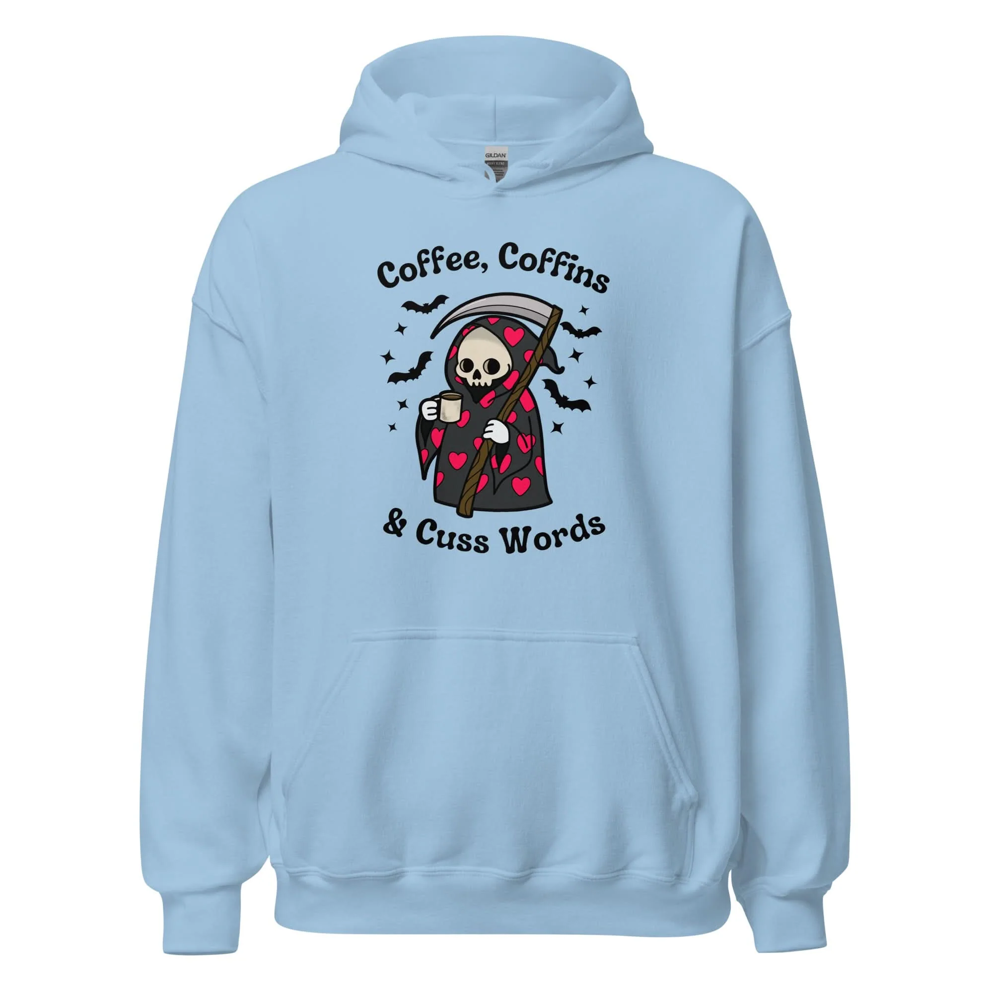 Coffee, Coffins, & Cuss Words Hoodie - Image 10