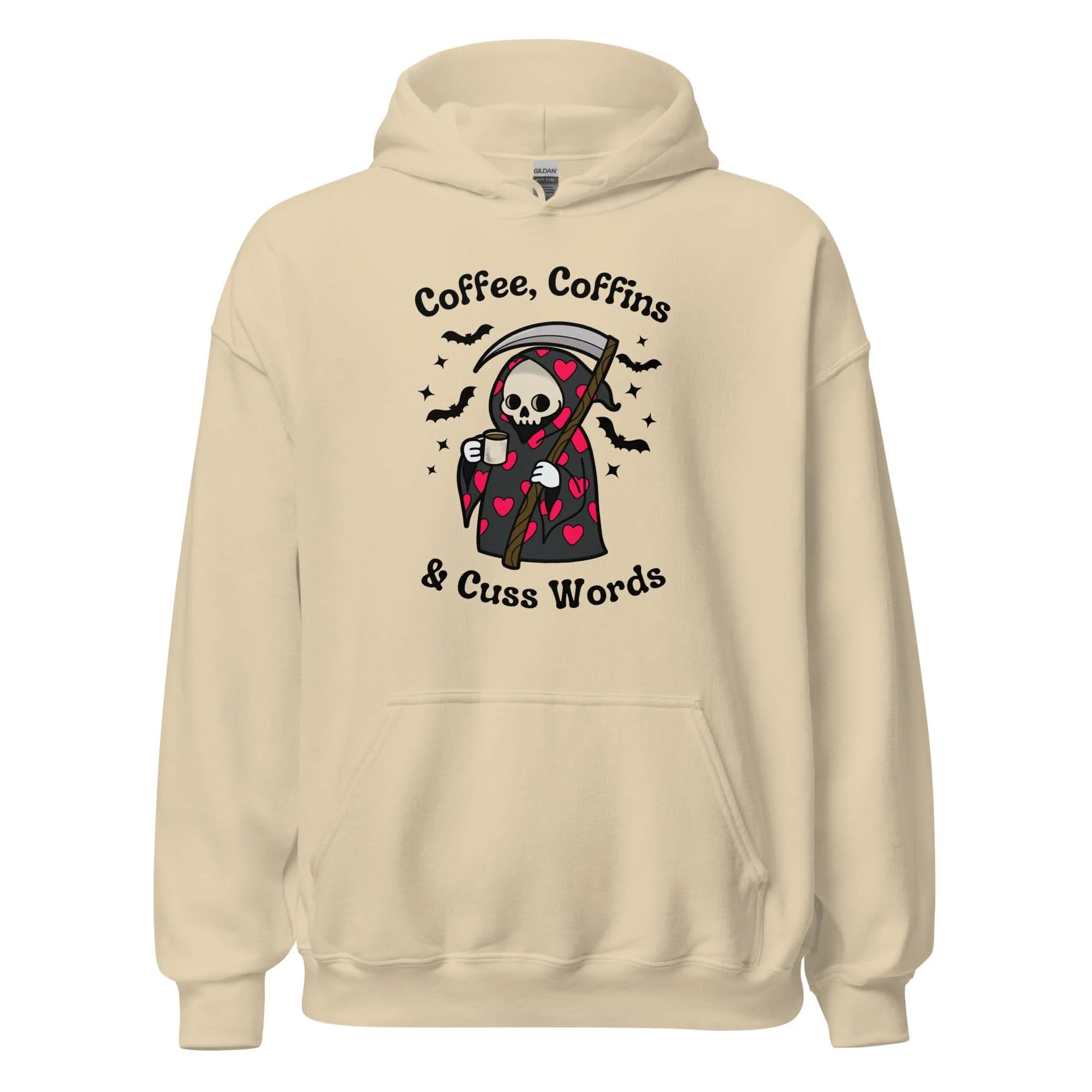 Coffee, Coffins, & Cuss Words Hoodie - Image 11