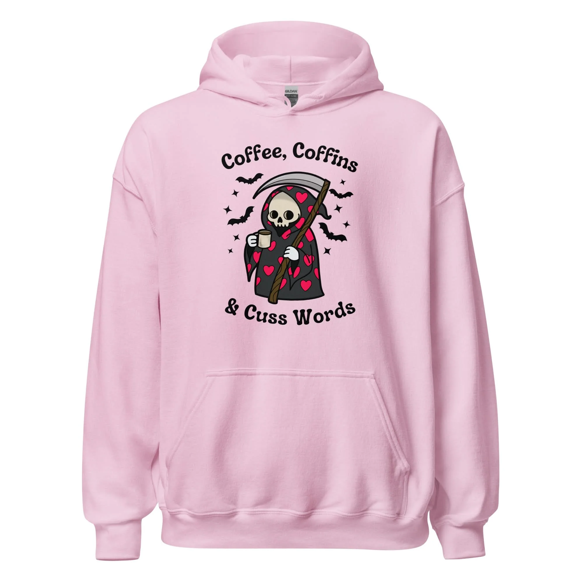 Coffee, Coffins, & Cuss Words Hoodie - Image 12