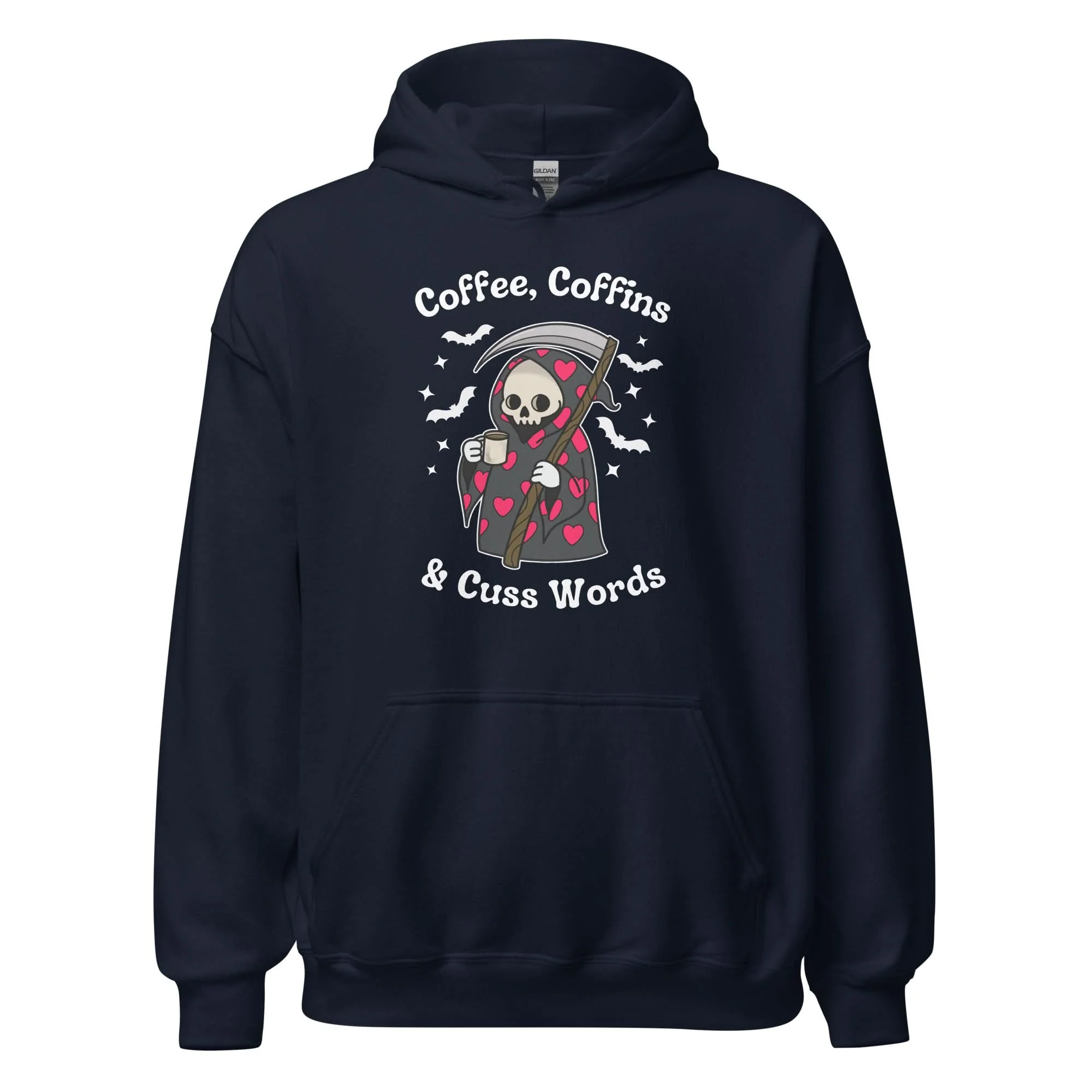 Coffee, Coffins, & Cuss Words Hoodie - Image 3
