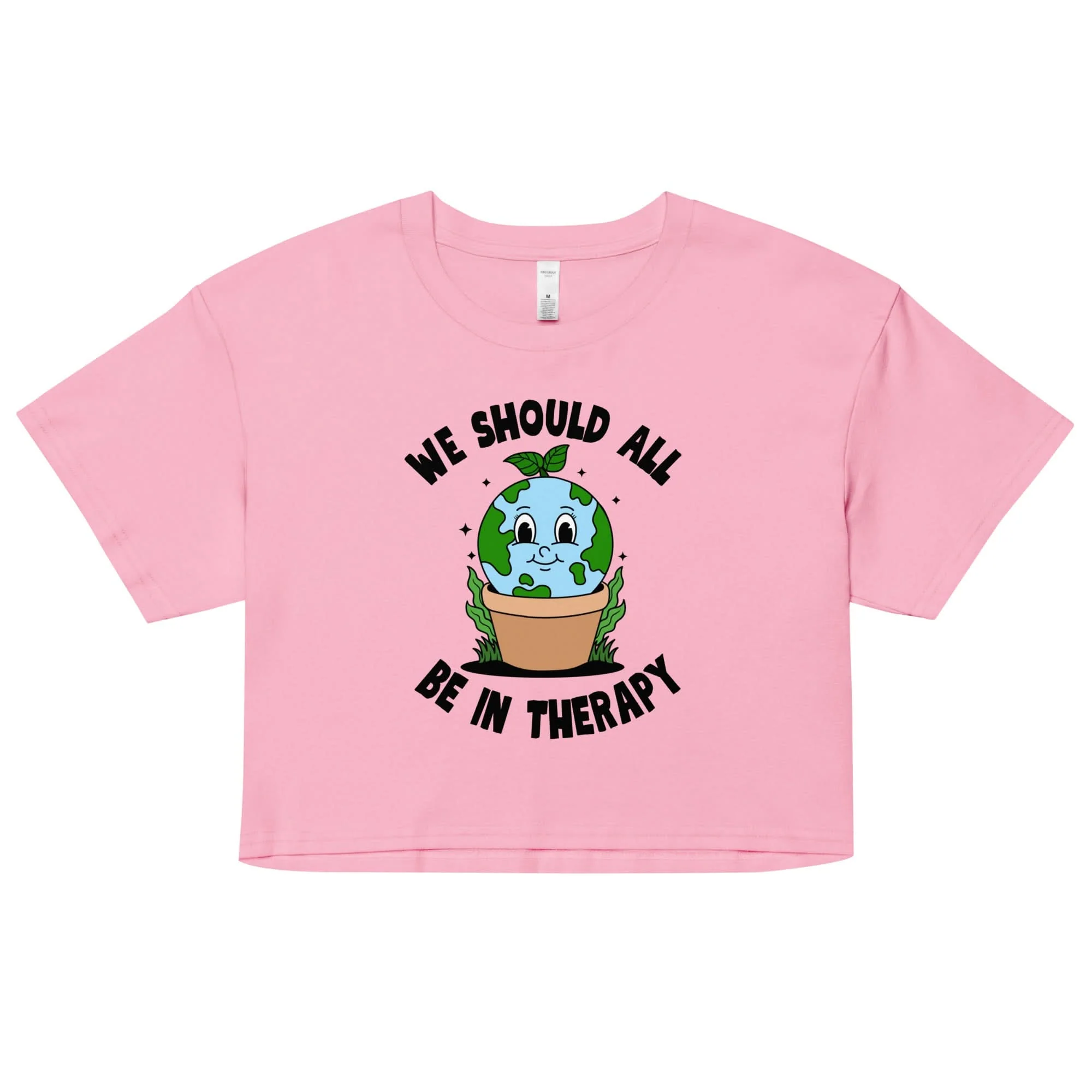 We Should All Be In Therapy Crop Top - Image 3