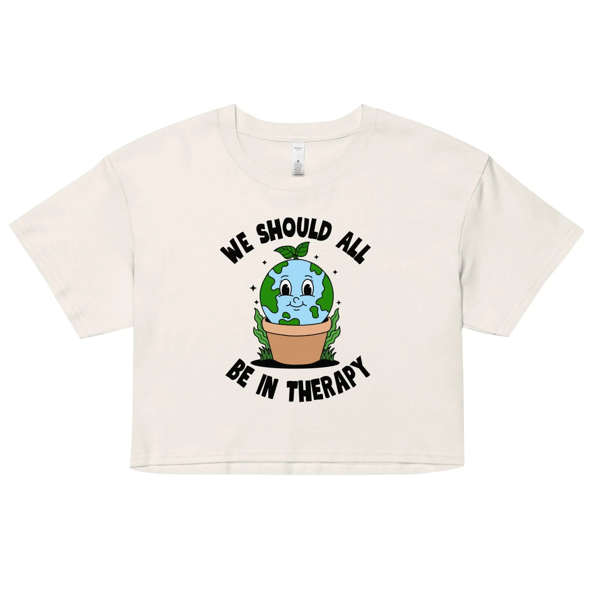 We Should All Be In Therapy Crop Top - Image 7