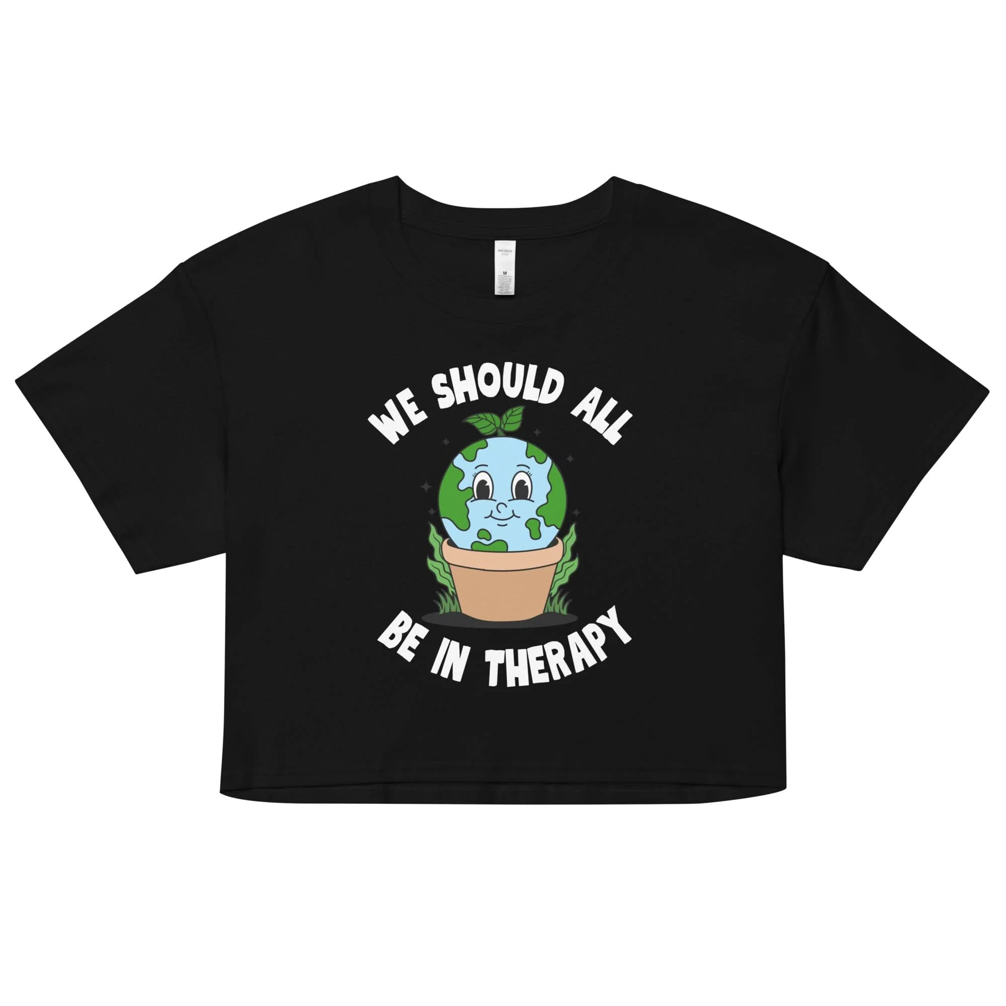 We Should All Be In Therapy Crop Top - Image 8